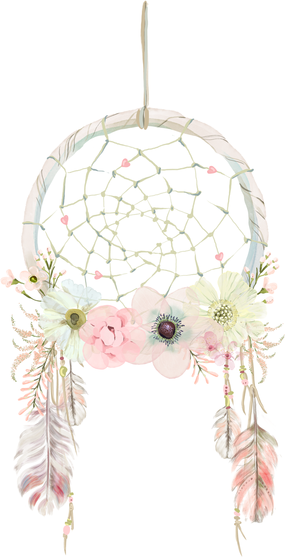 Design captator de vis floral Fundal