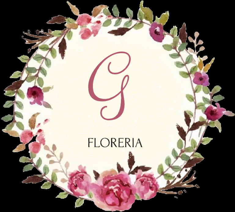 Design elegant al unui logo floral Fundal