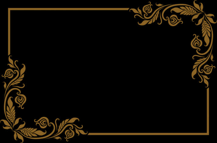 Design Elegant cu Bordură Florală Fundal