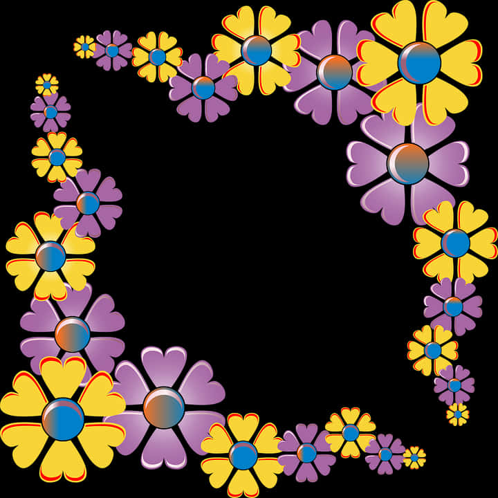 Design floral colorat în colț Fundal
