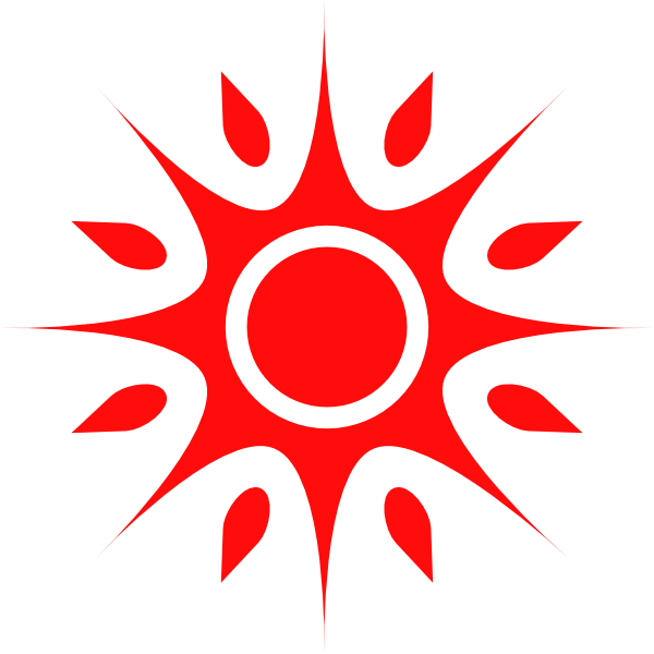 Design Soare Roșu Abstract Fundal