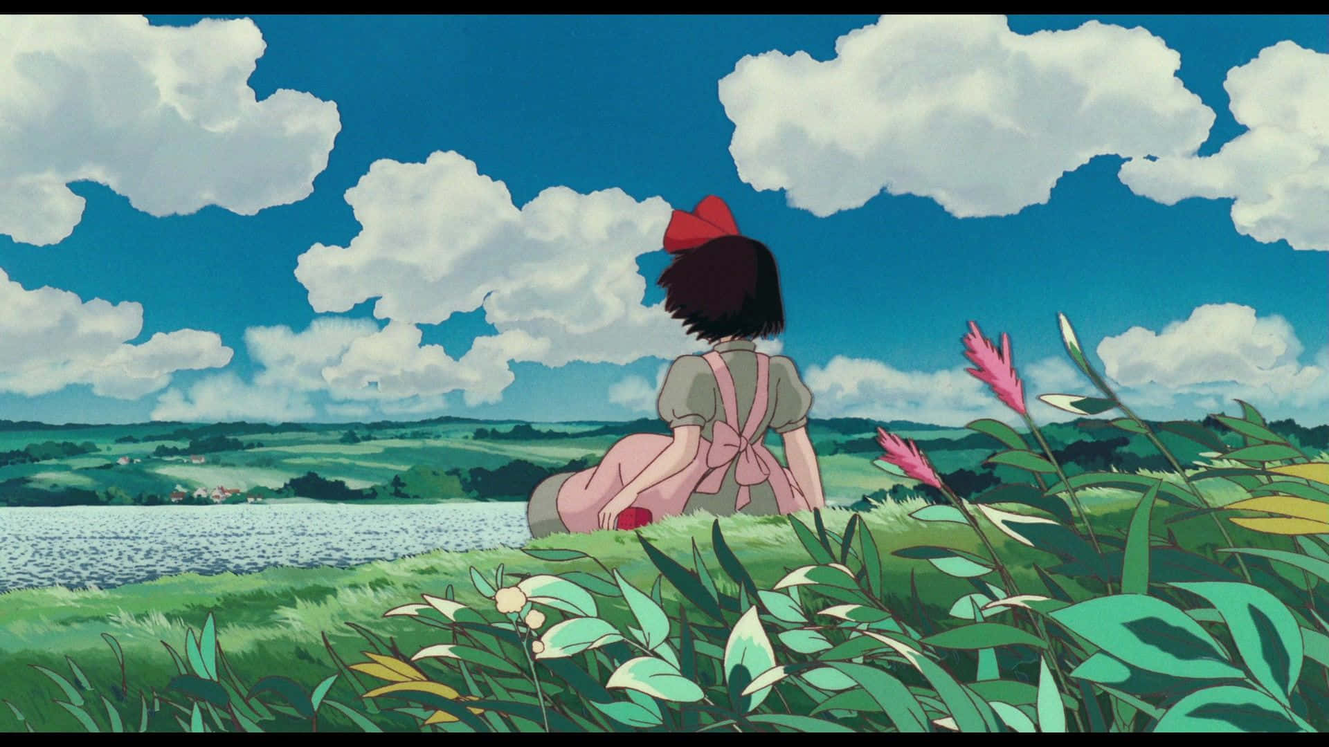 Desktop aesthetic Studio Ghibli Kiki Fundal