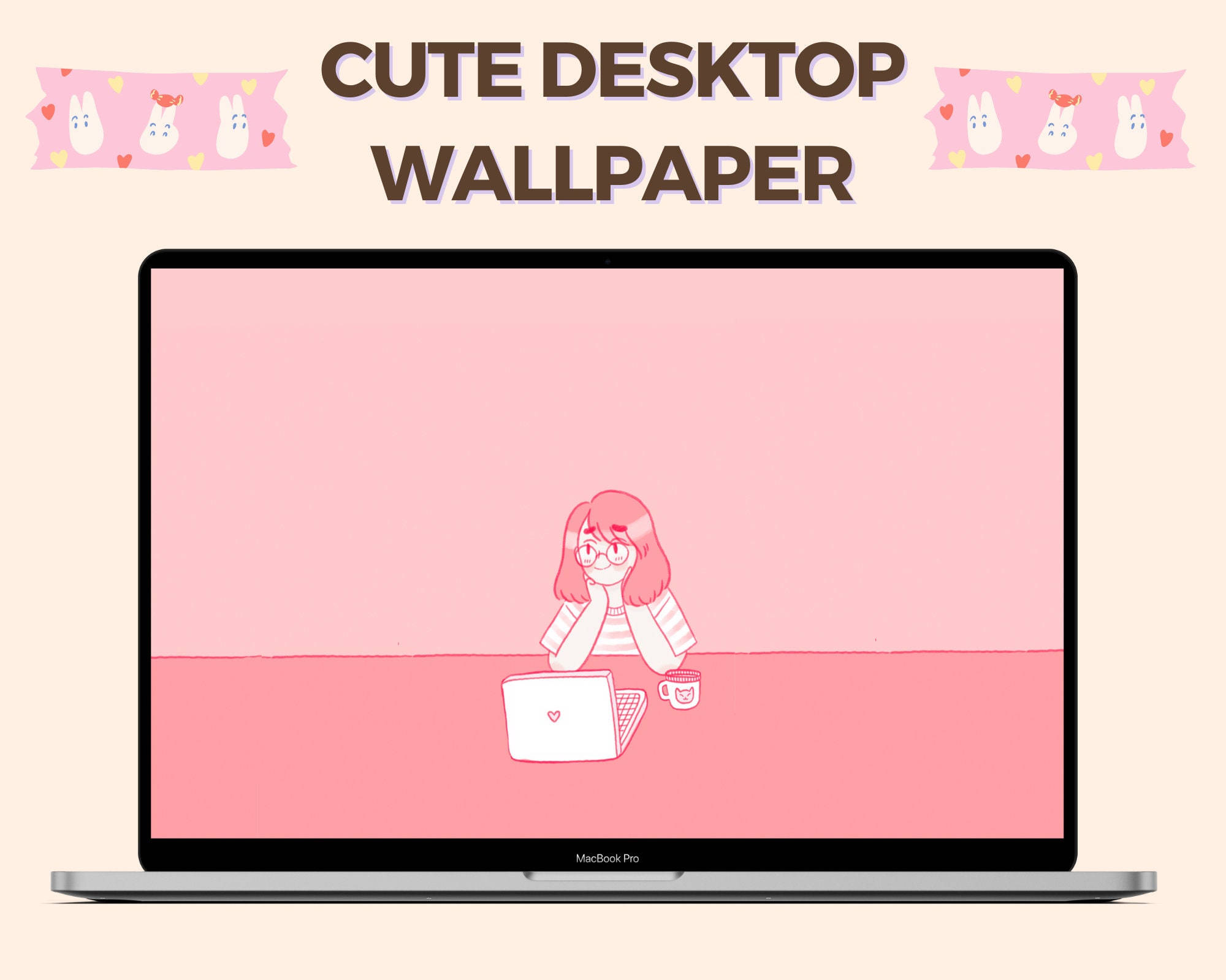 Desktop Kawaii Estetic pentru Calculator Fundal