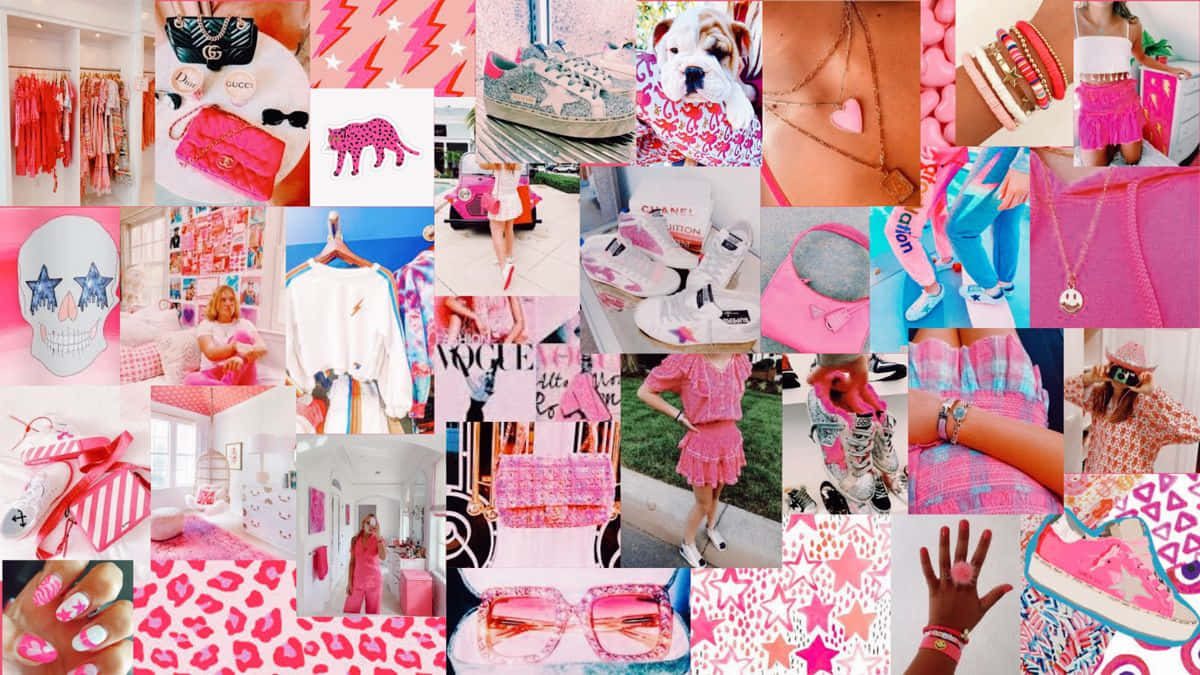 Desktop Preppy Roz Fundal