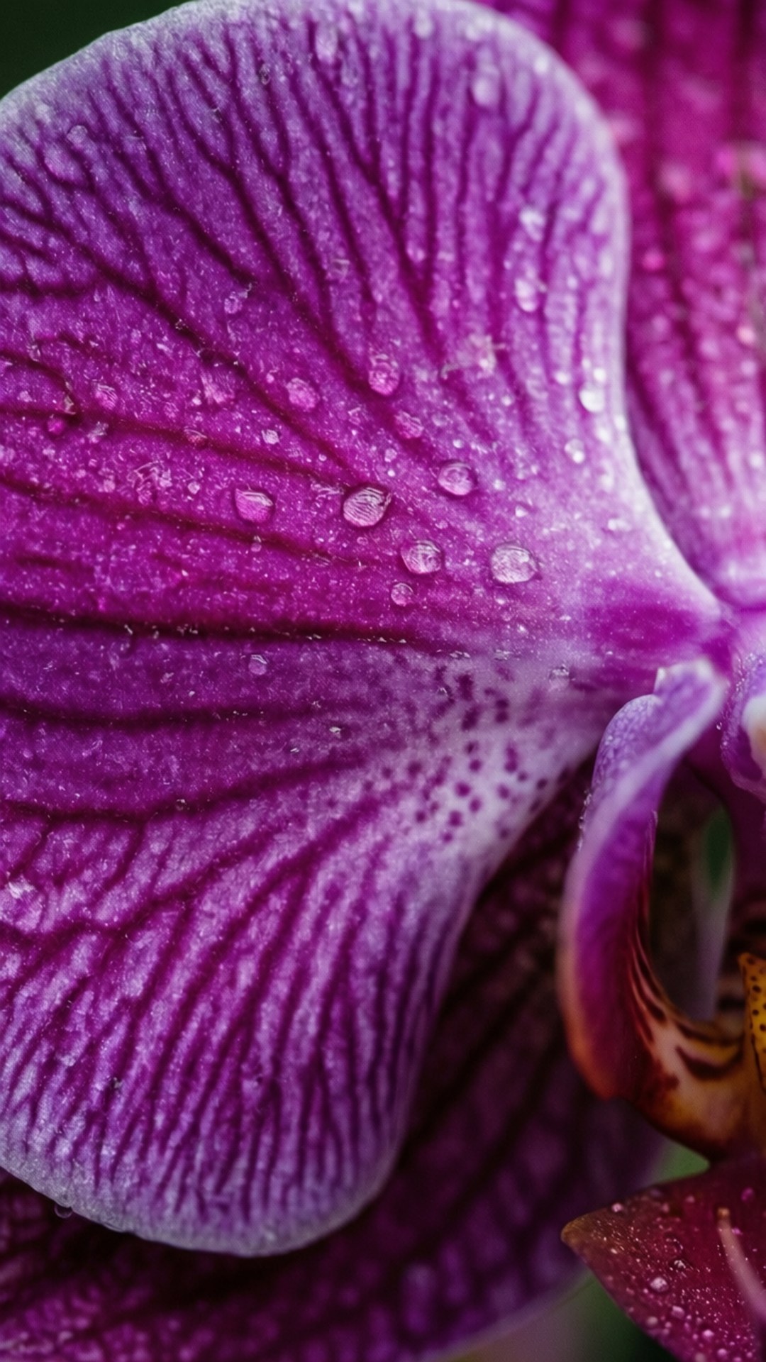 Detaliu Orhidee Purpurie Fundal