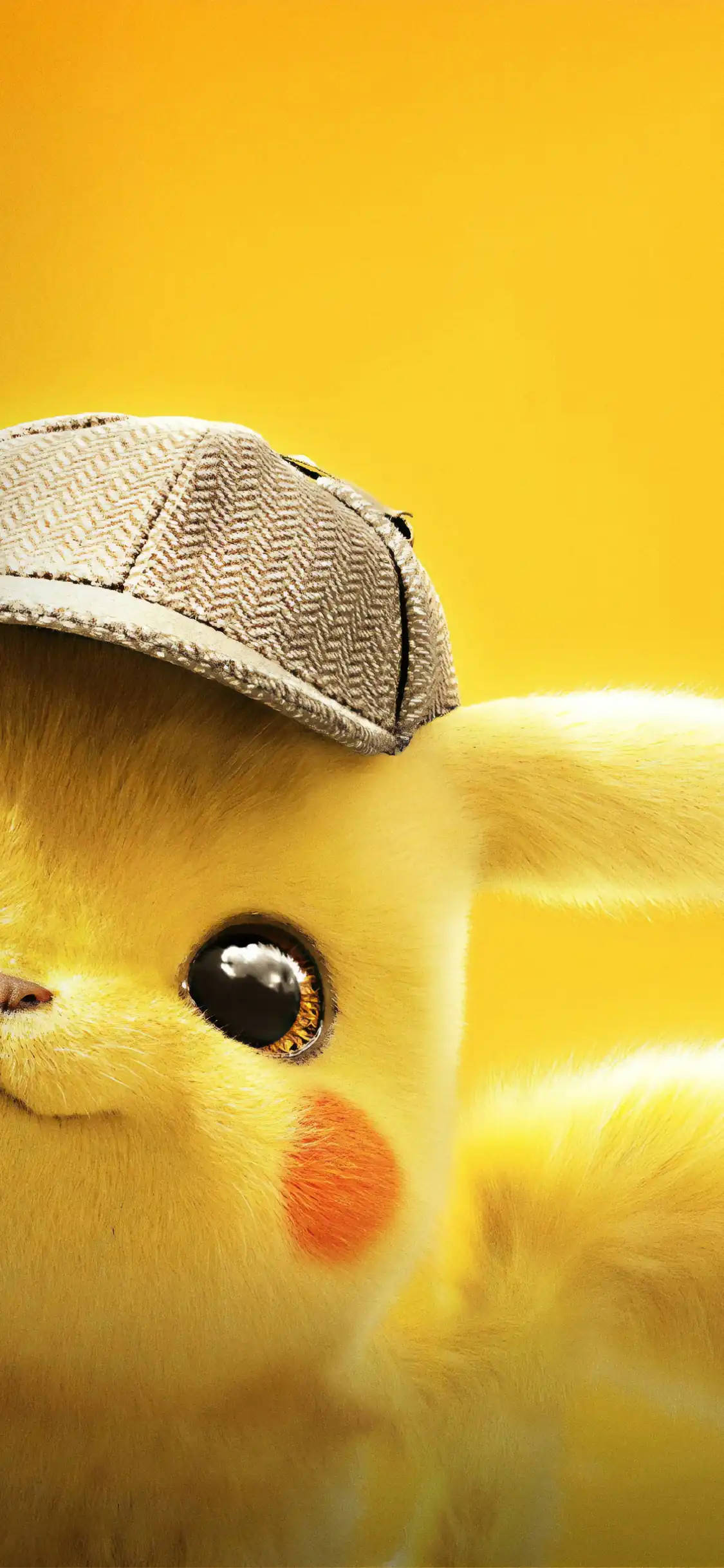 Detectivul Pikachu care se furișează pe iPhone Fundal