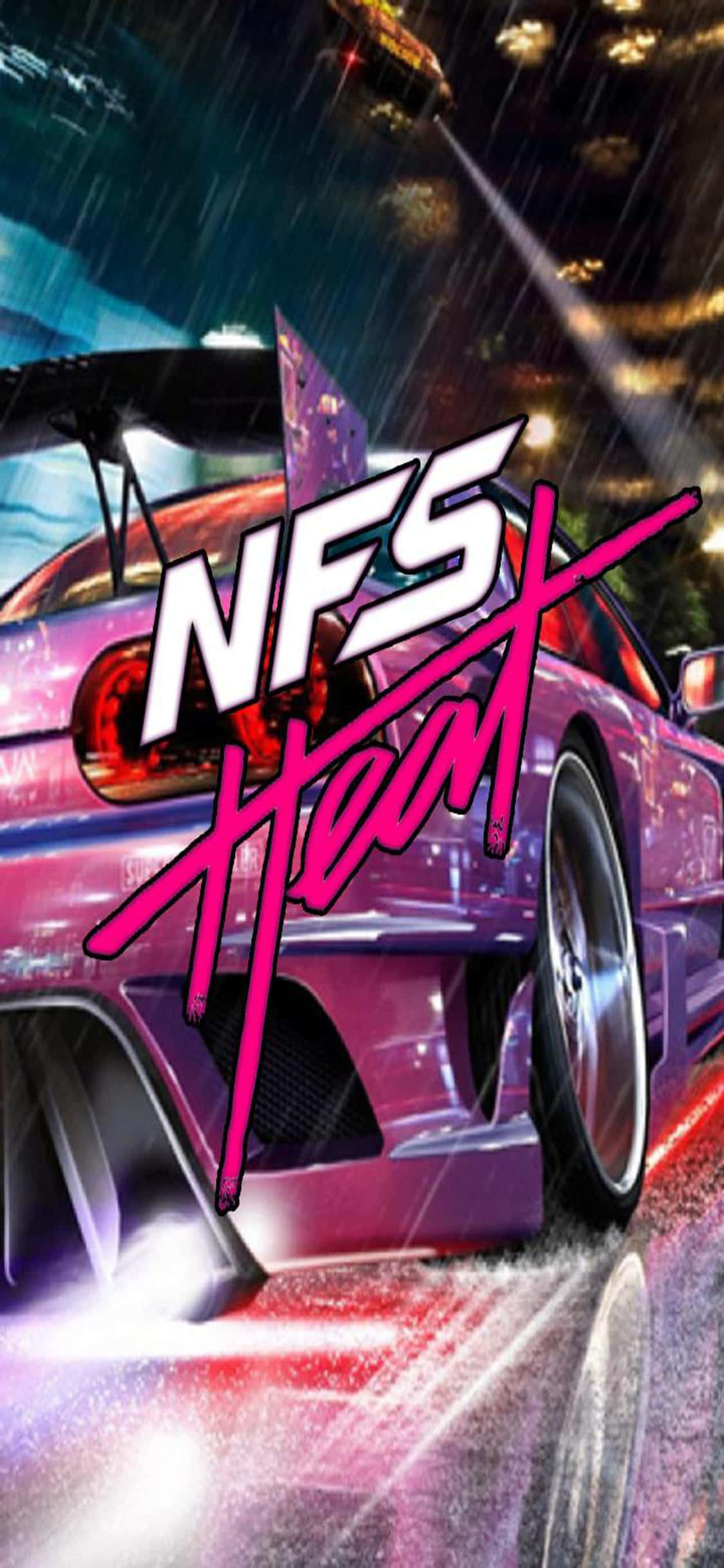 Dezlănțuie-ți viteza maximă cu noul iPhone Xs Need For Speed Heat. Fundal