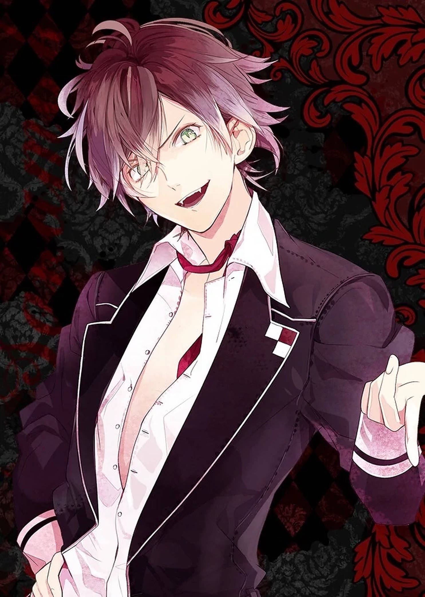 Diabolik Lovers Ayato Poster Roșu Fundal