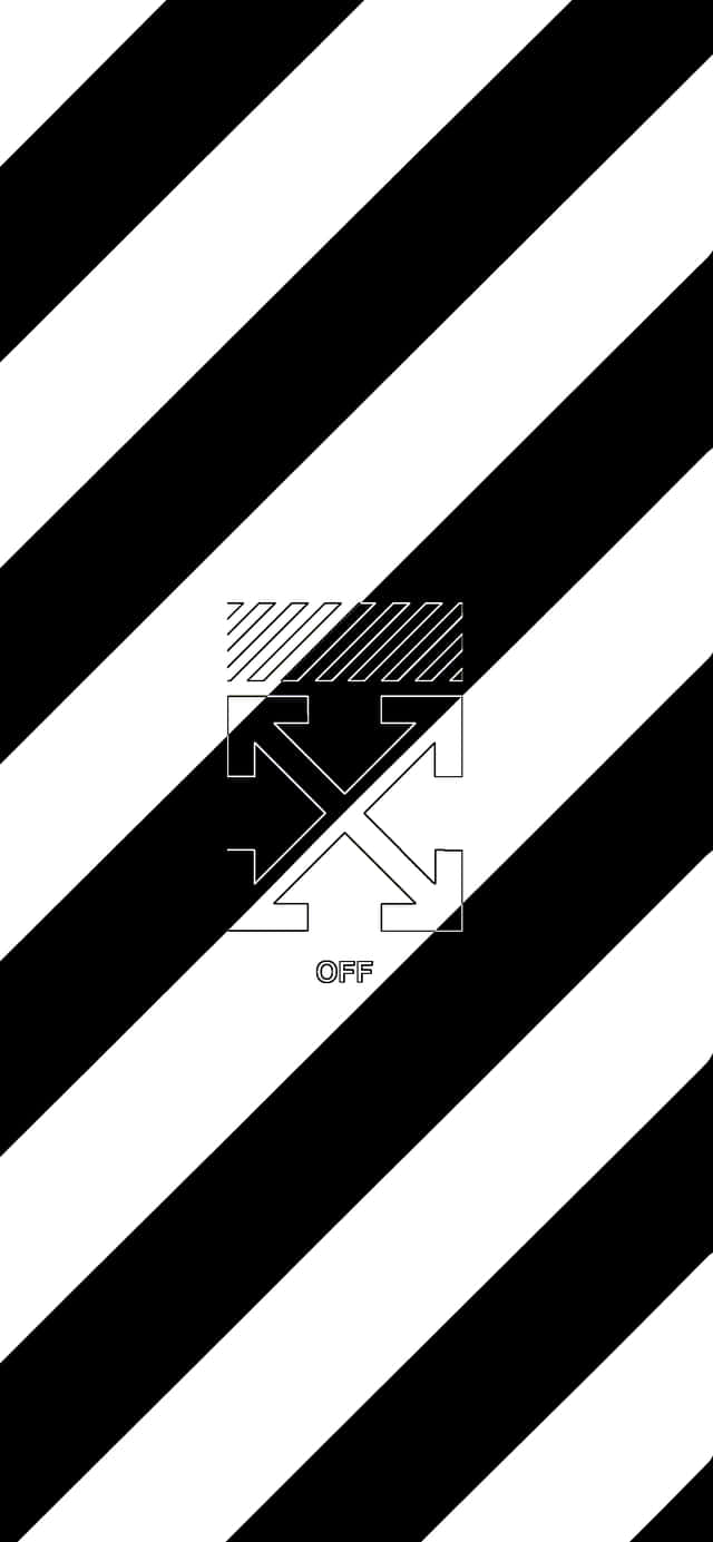 Diagonal Stripe Pattern Off White iPhone Fundal