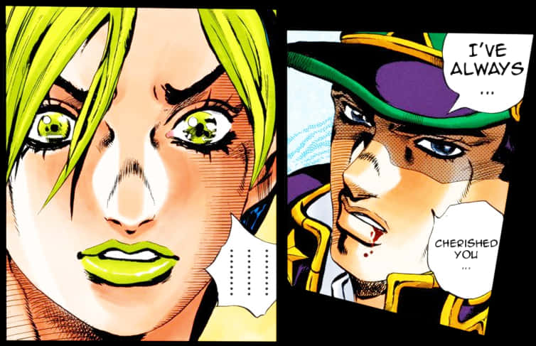 Dialog emoționant între Jotaro și un personaj misterios Fundal