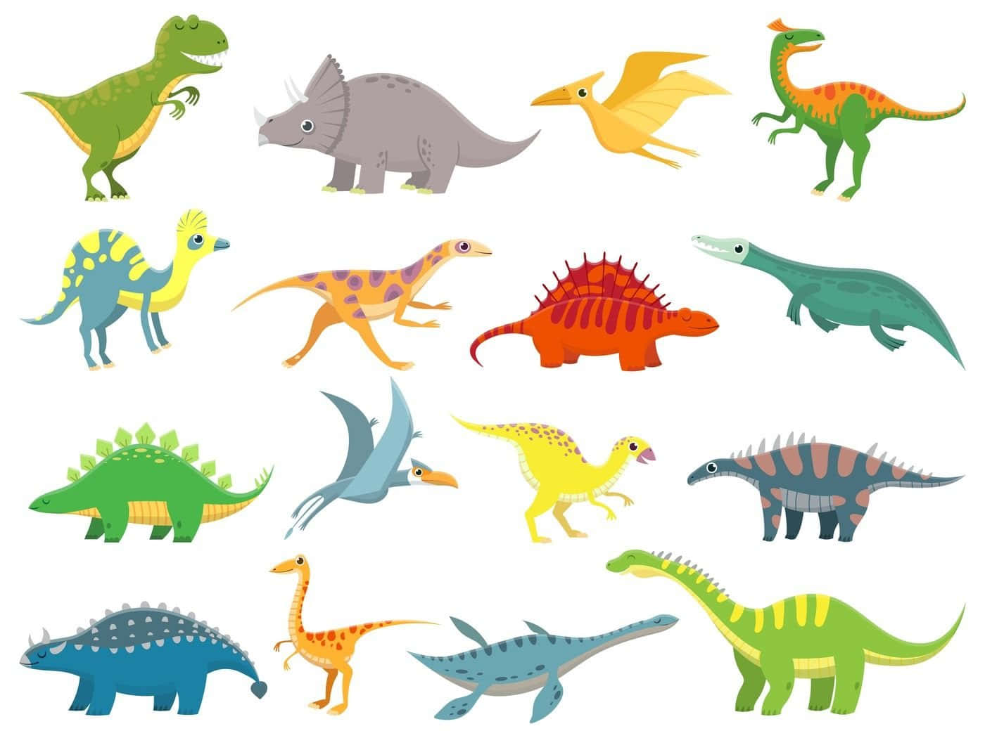 Dinosaur Adorabil Hoînindu-se Prin Natură Fundal