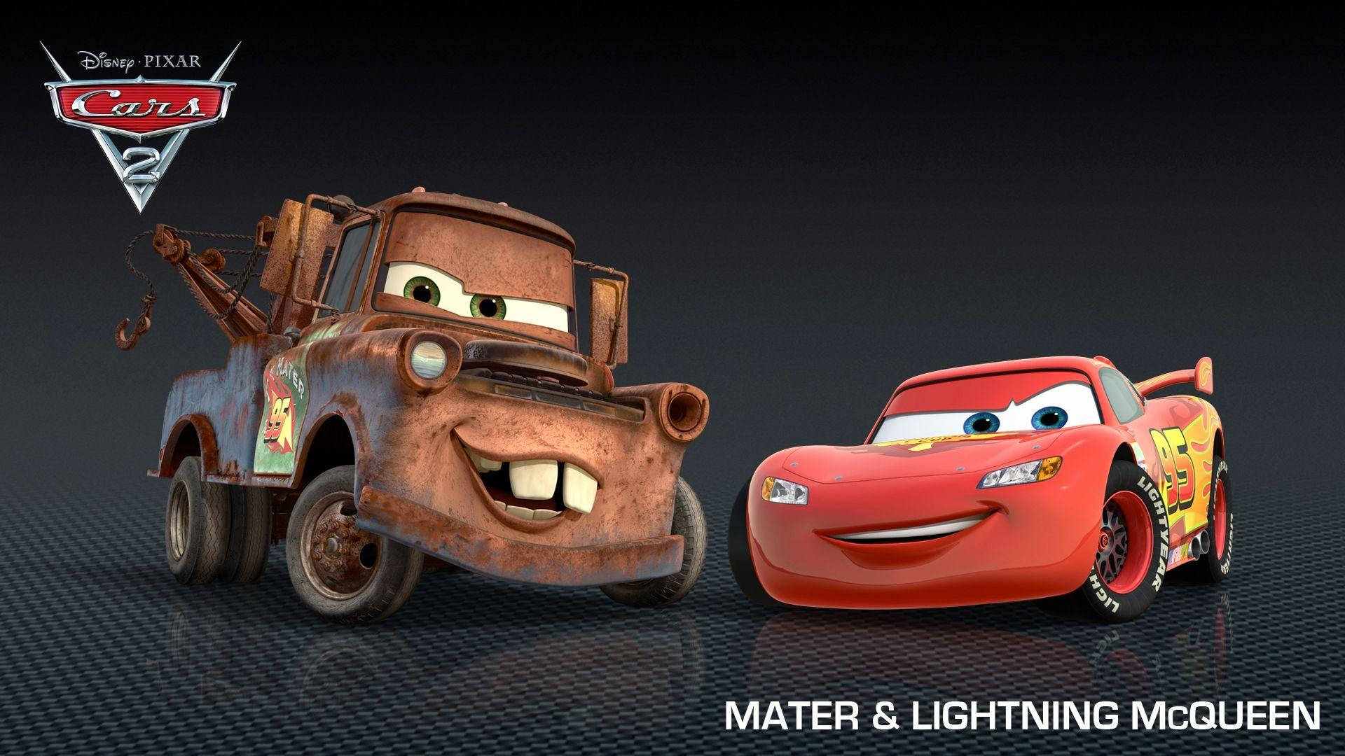 Disney 1920x1080 HD Lightning McQueen și Mater din Mașini Fundal