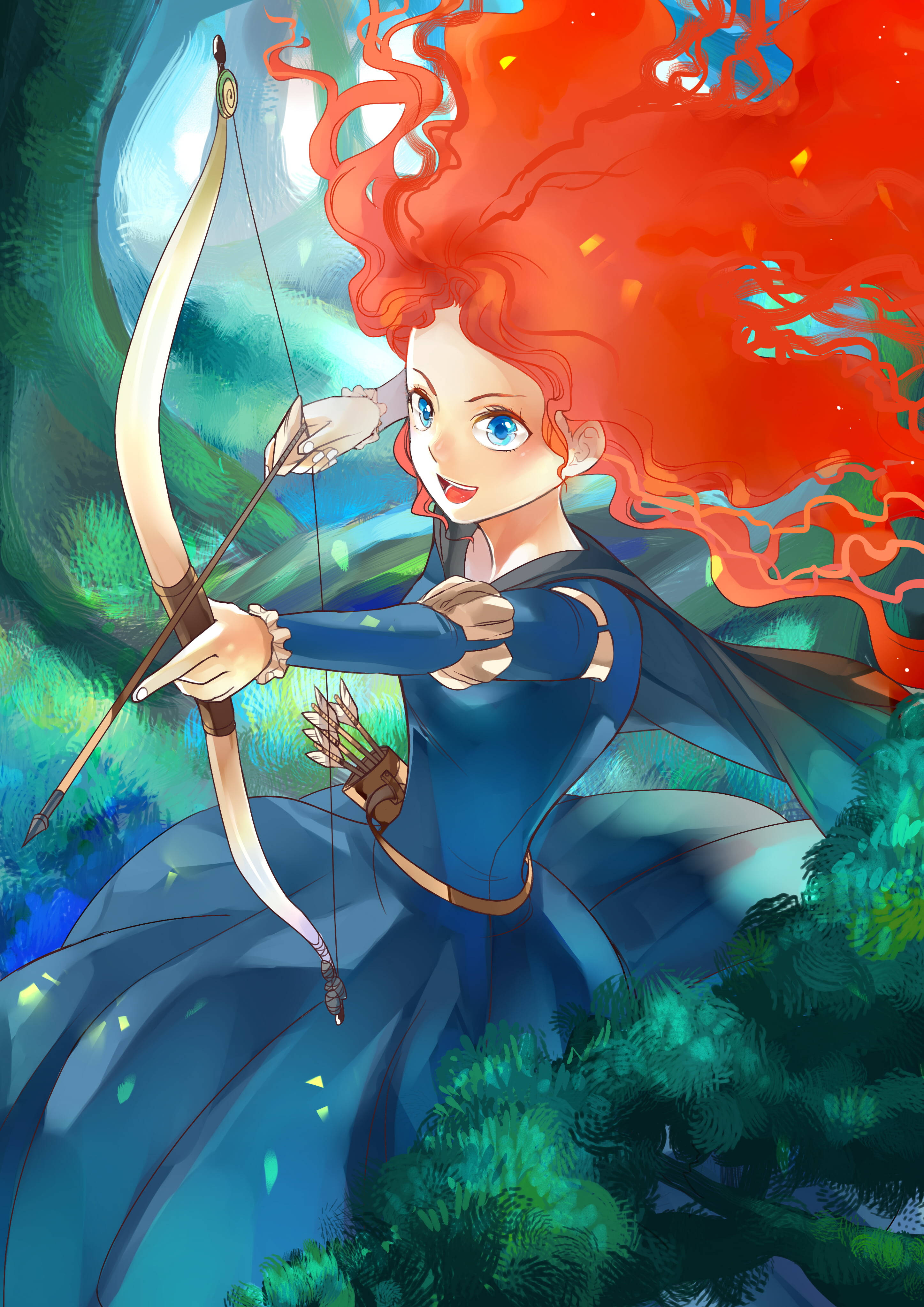 Disney Brave Anime Artă Fundal