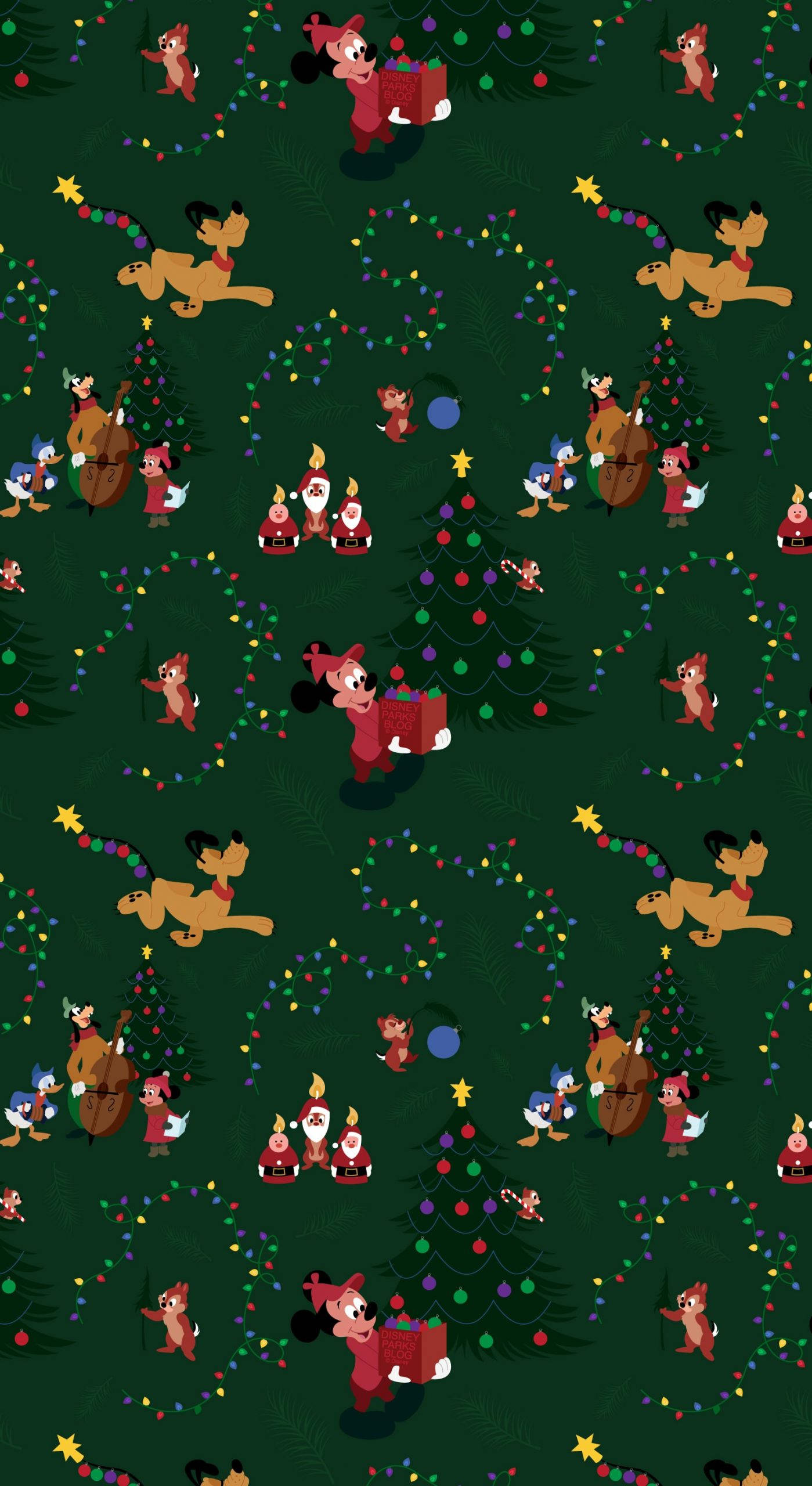 Disney Crăciun iPhone Mickey Mouse Clubhouse Fundal