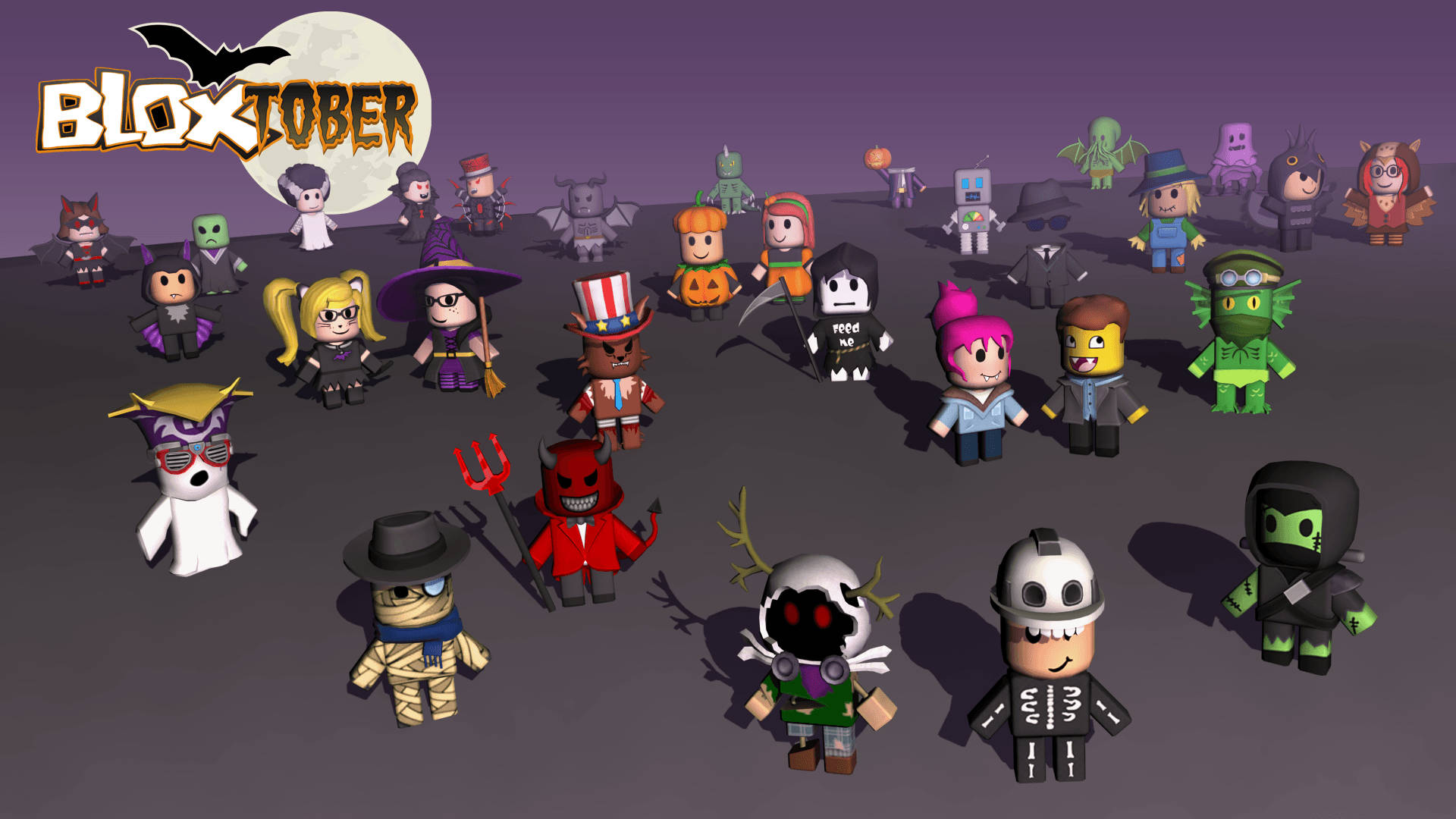 Distracție de Halloween înfricoșătoare pe Roblox! Fundal