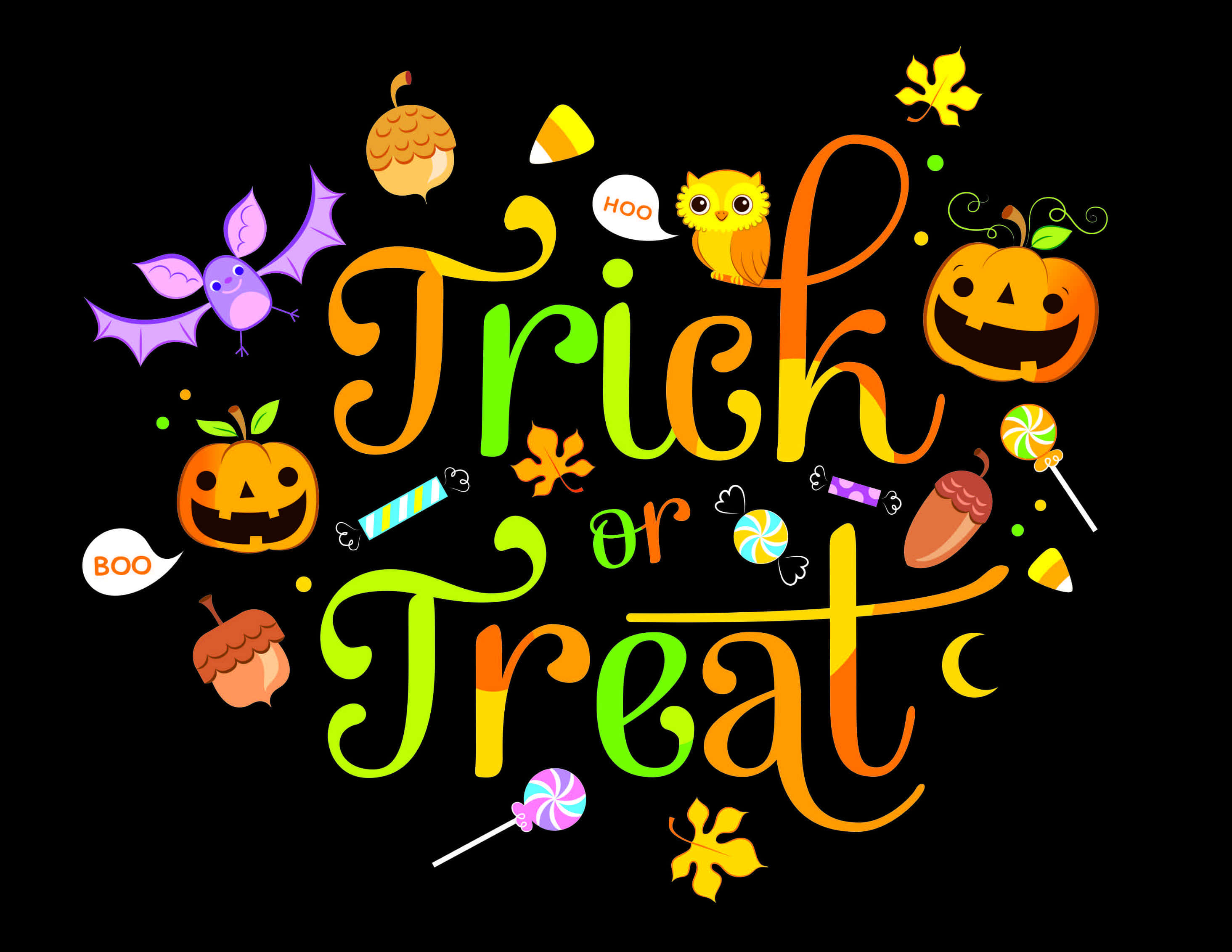 Distrație de Trick or Treating de Halloween Fundal