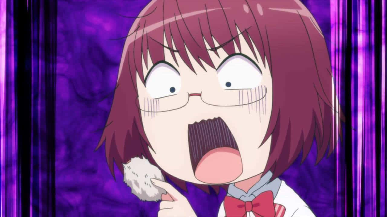 Distrează-te cu această scenă anime hilară Fundal