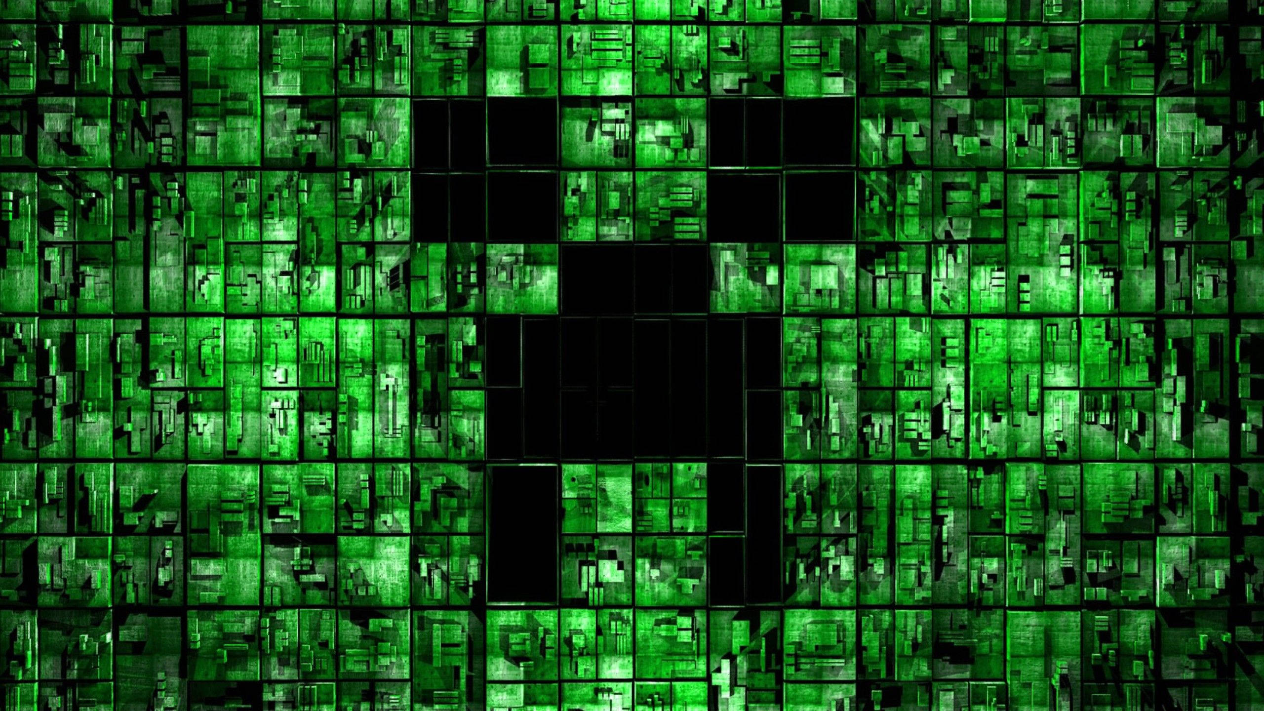 Diversitate în Minecraft: Colaj Creeper Fundal