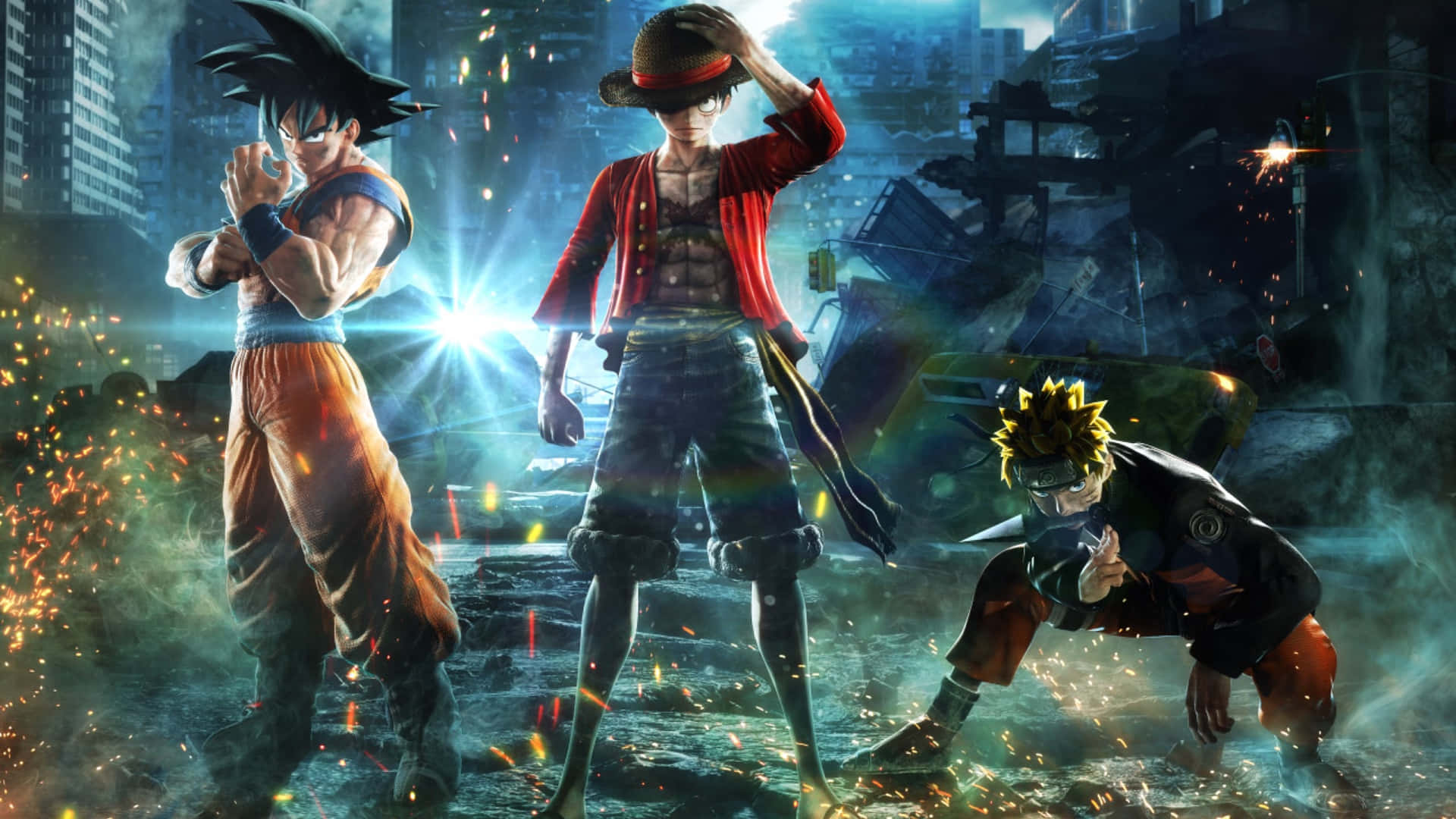 Doi combatanți se înfruntă într-o luptă epică anime. Fundal