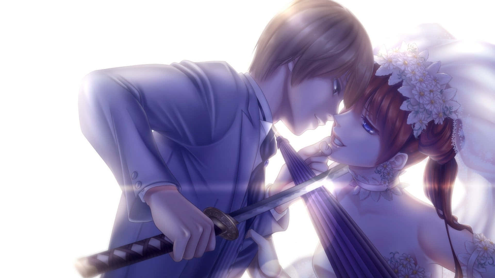 Doi Personaje Legendare Se Duelează Într-o Luptă Epică de Anime Fundal