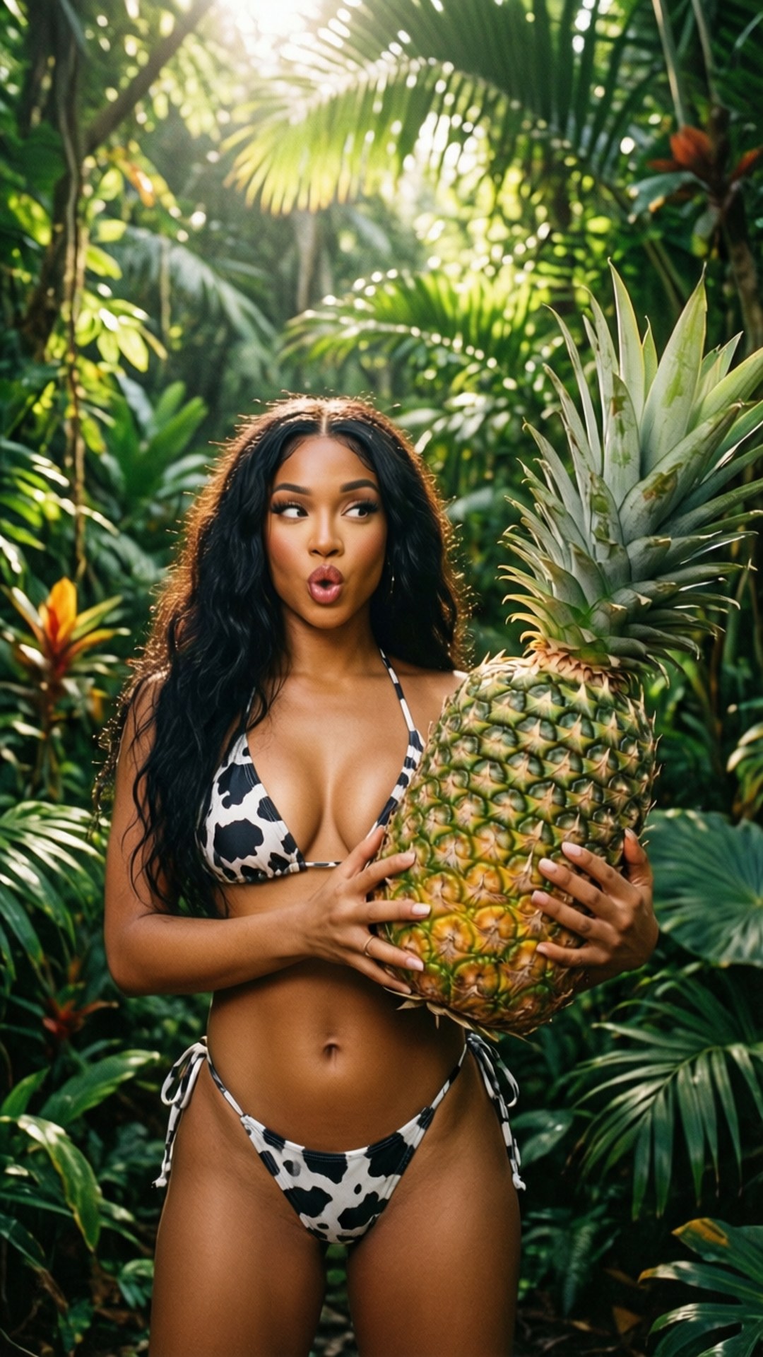 Doja Tropicală Cowgirl Fundal