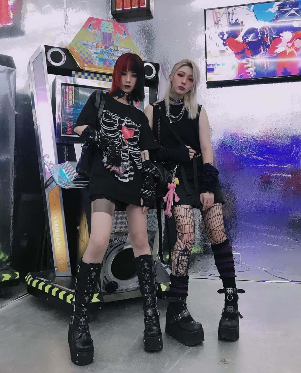 Domină ziua cu propria ta estetică Emo unică Fundal