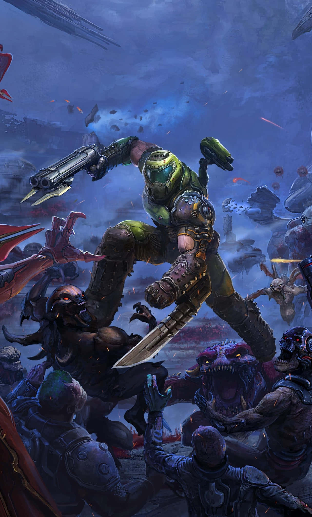 Doom Guy Fundal Pixel 3xl Doom Eternal Monstru Fundal