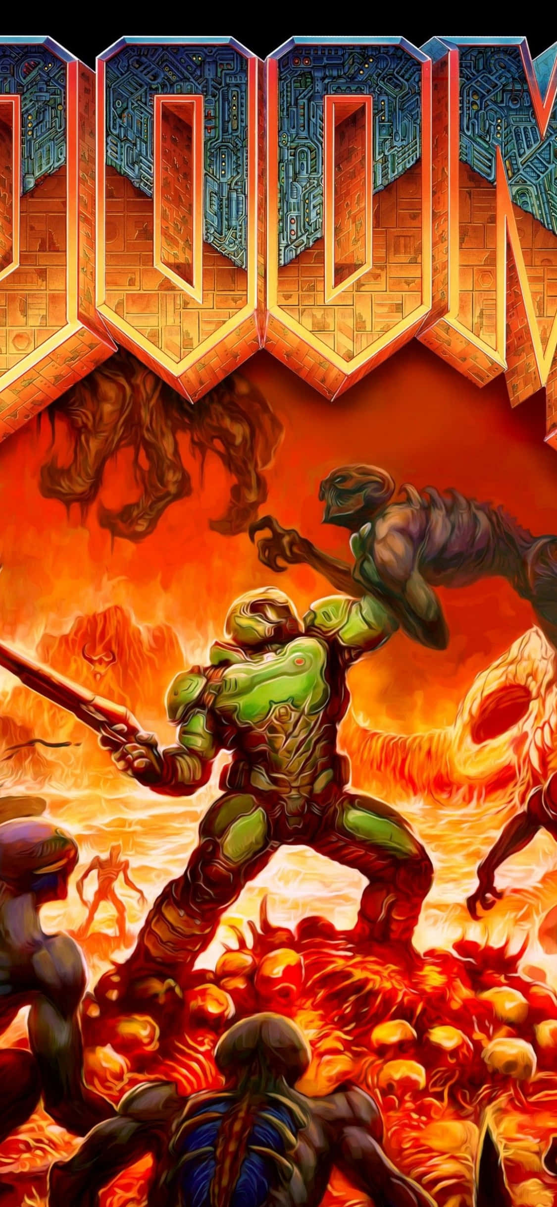 Fundal Doom Hell iPhone Xs Fundal