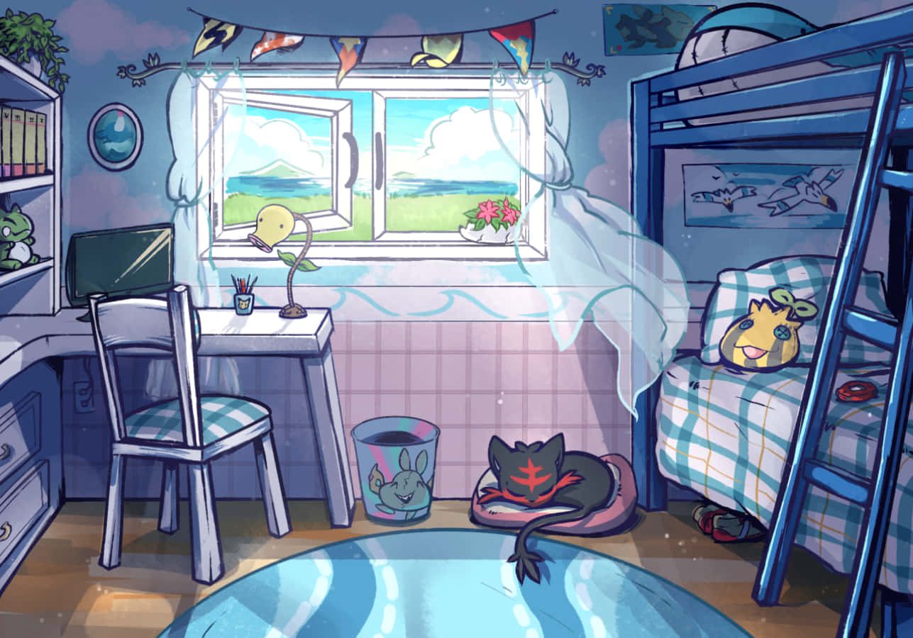 dormitor pokemon de la sassy Fundal