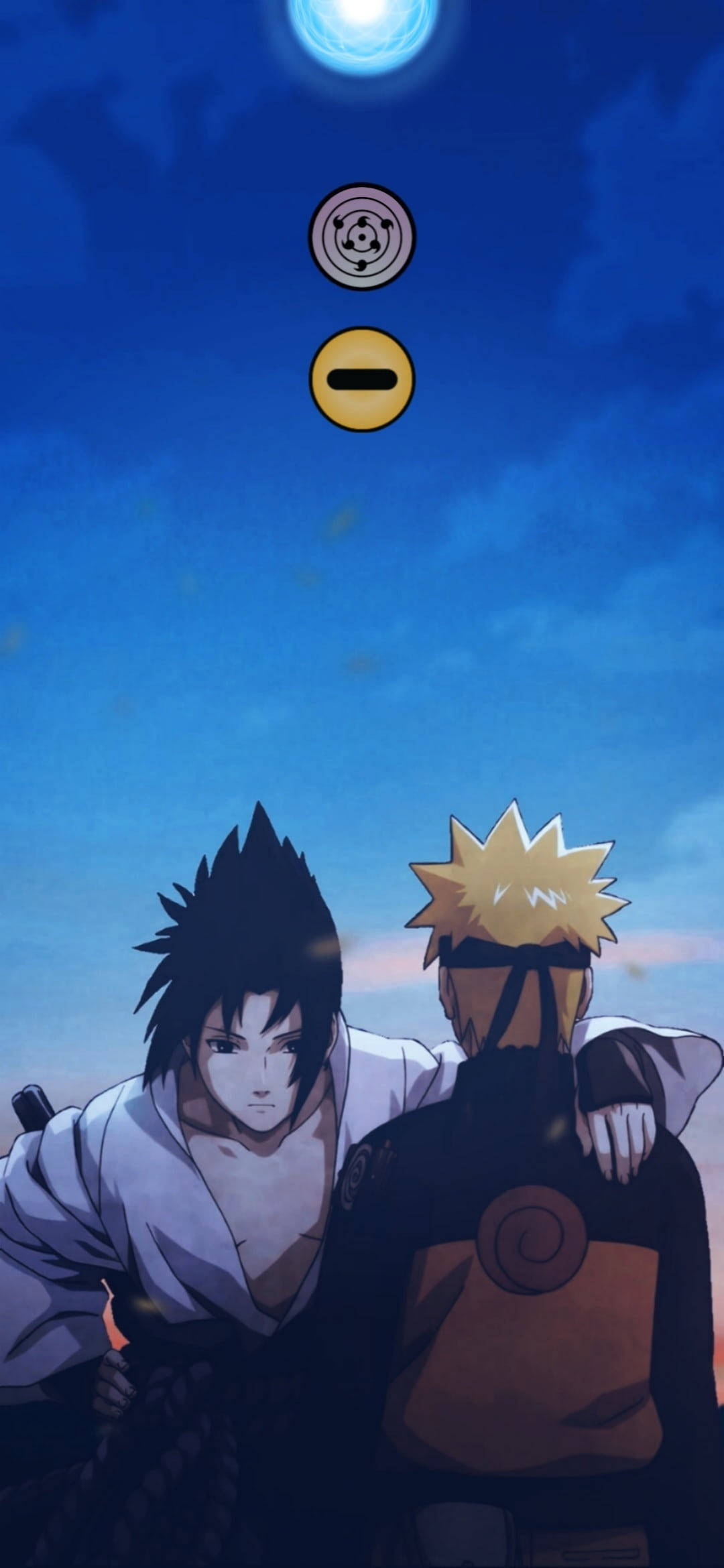 Dot Notch Naruto și Sasuke Fundal
