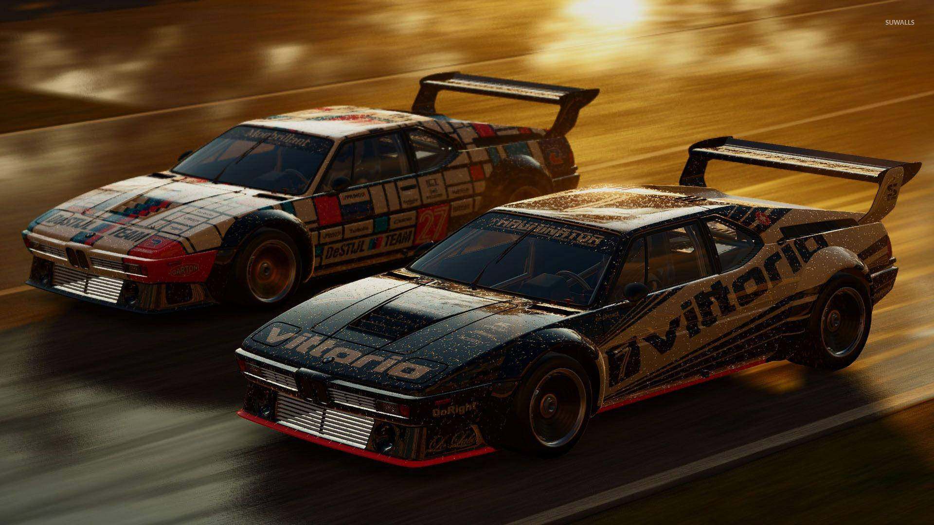 Două BMW M1 din Project Cars Fundal