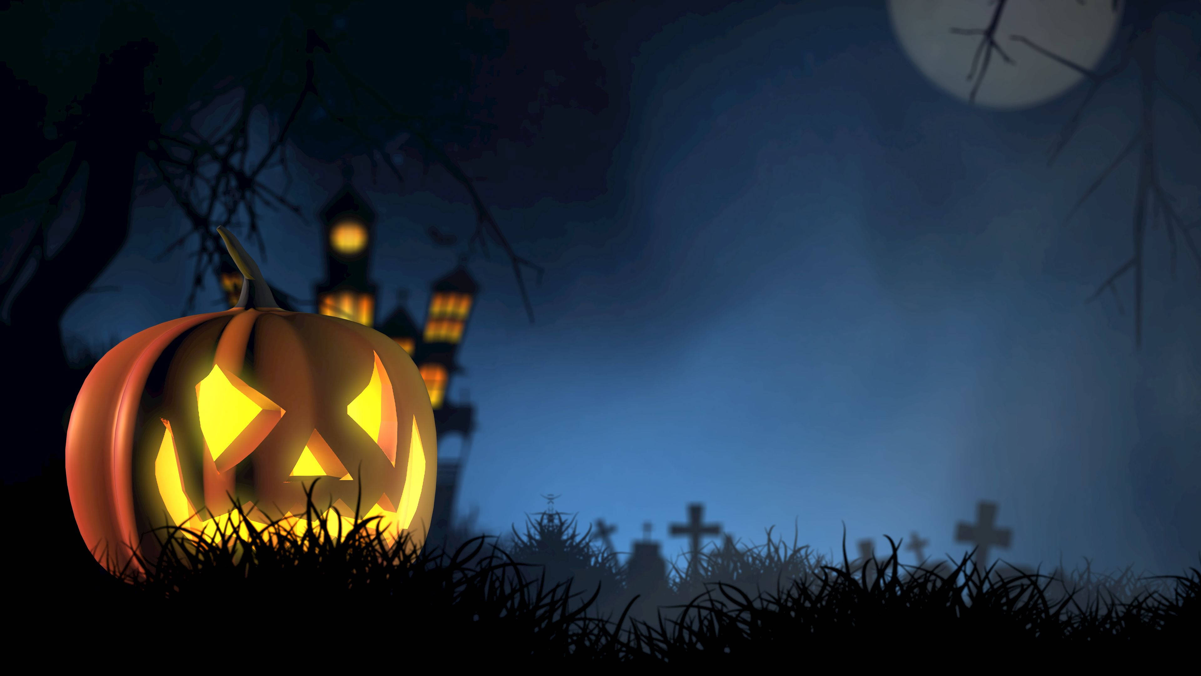 Dovleac Strălucitor de Halloween Fundal