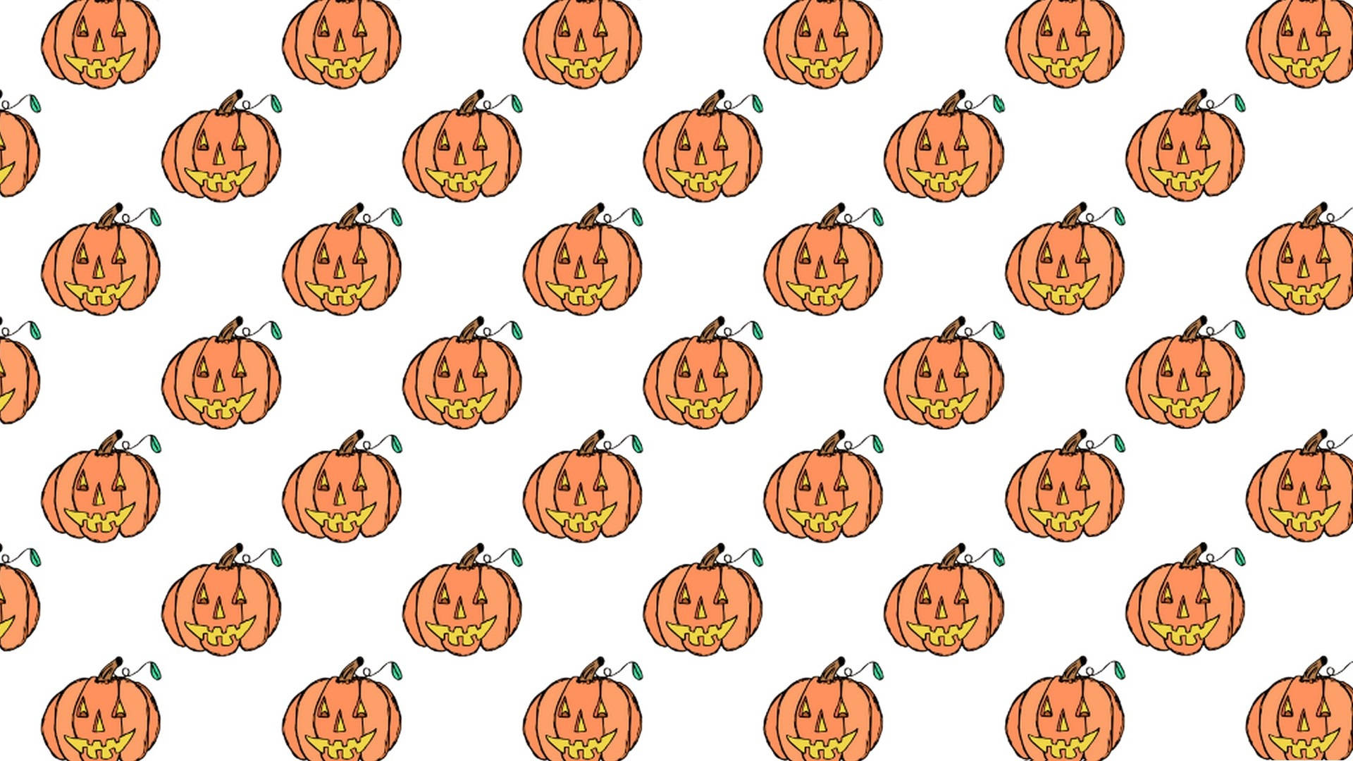 Dovleci Clasici de Halloween cu Estetică Drăguță Fundal