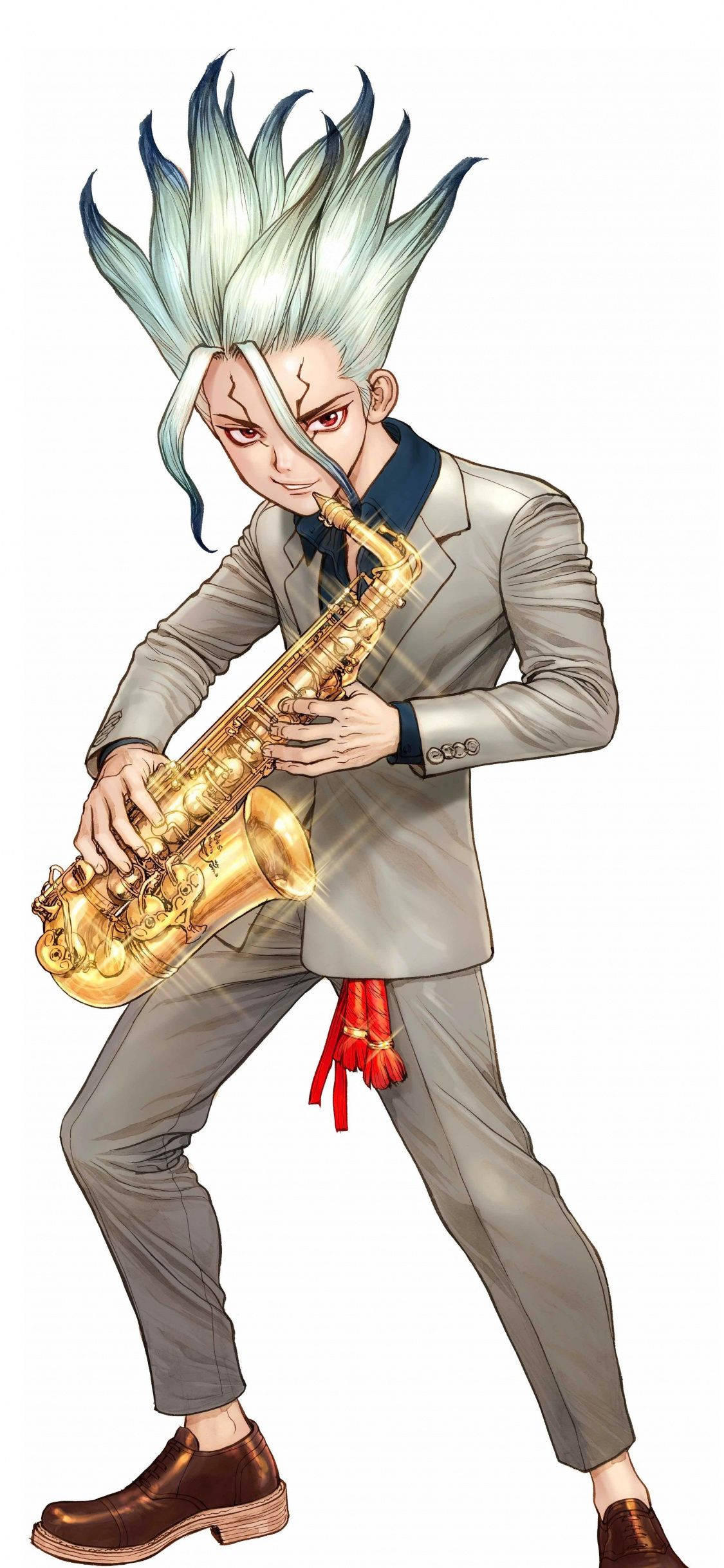 Dr. Stone Senku Muzician Fundal