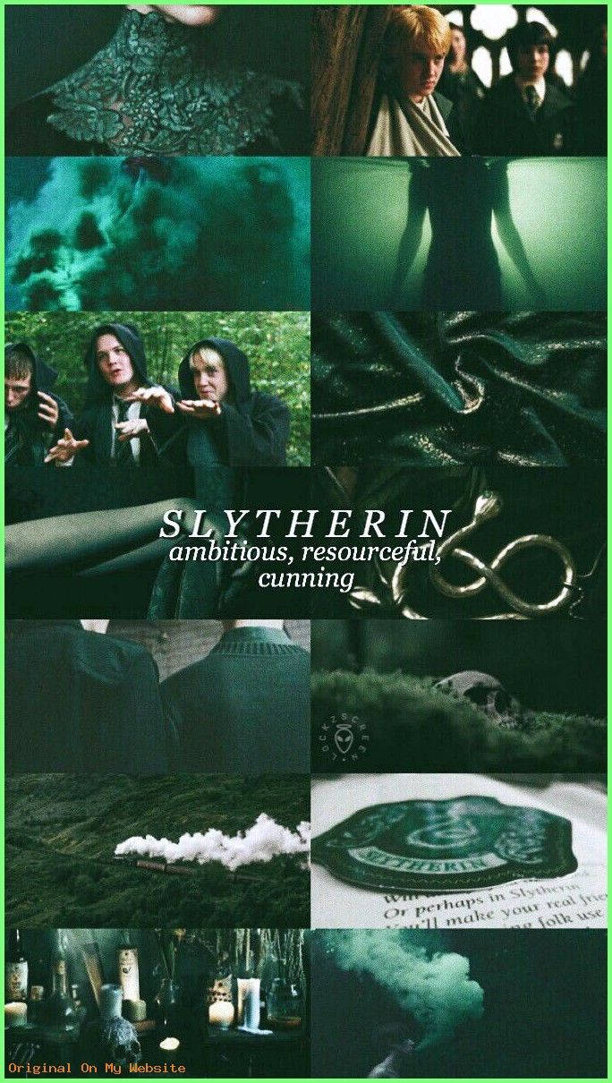 Draco Malfoy Estetică Slytherin Fundal