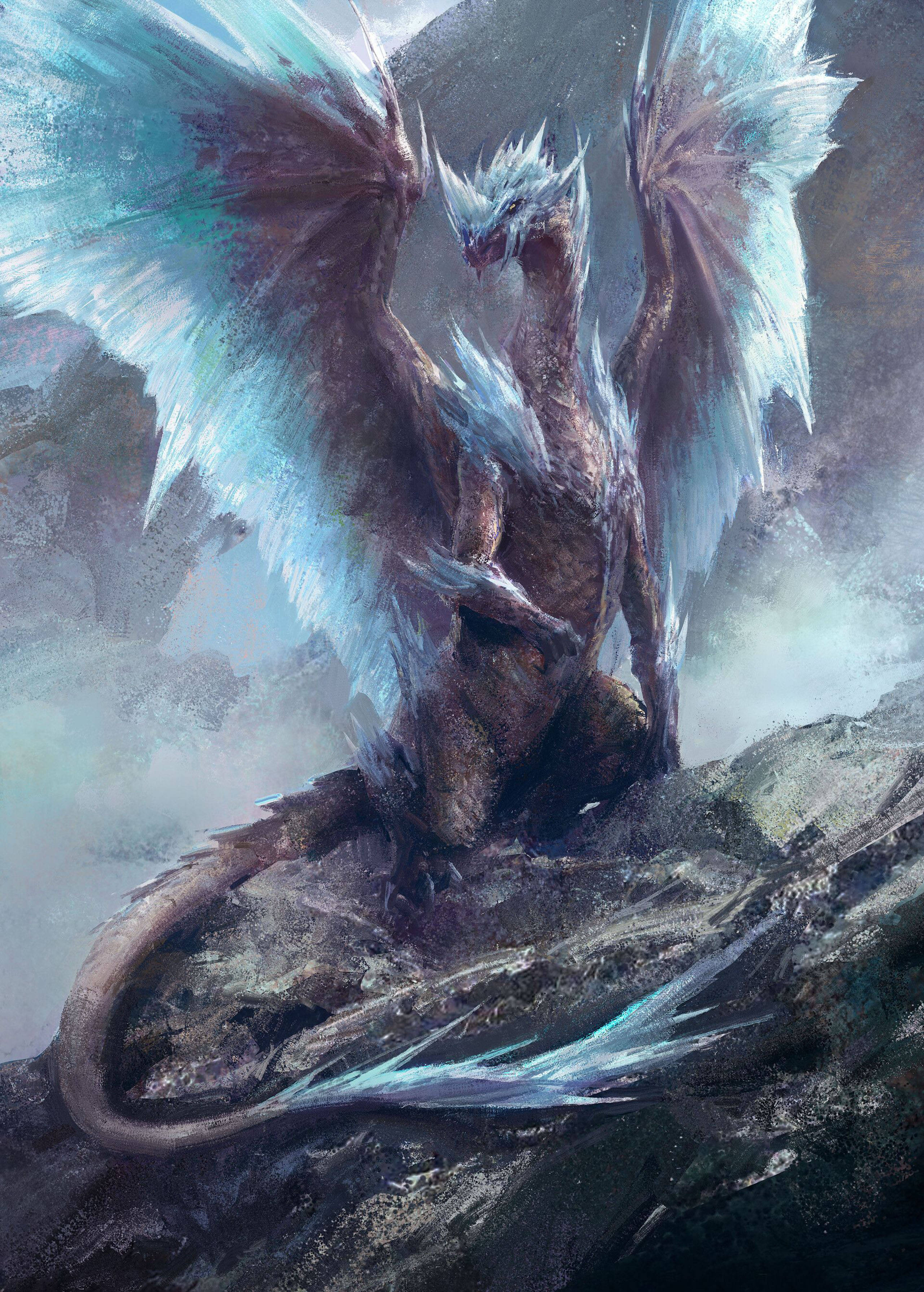Dragon de Gheață Velkhana Fundal