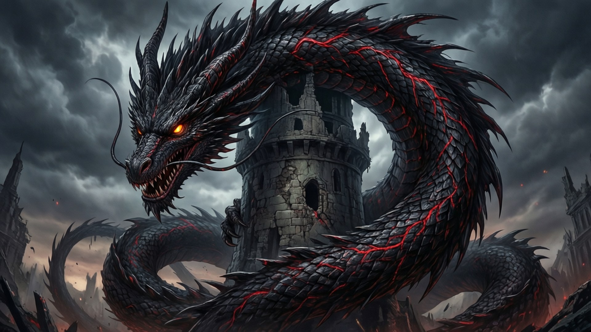 Dragonul Ruinării Fundal