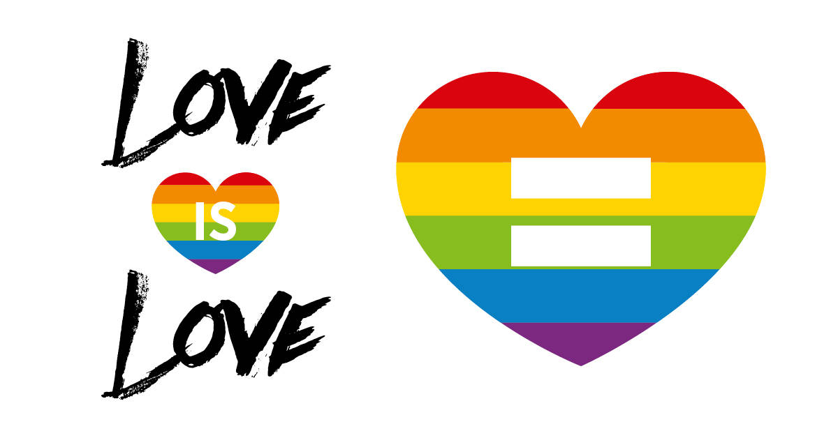 Dragostea Este Dragoste Egal LGBTQ Inimă Fundal