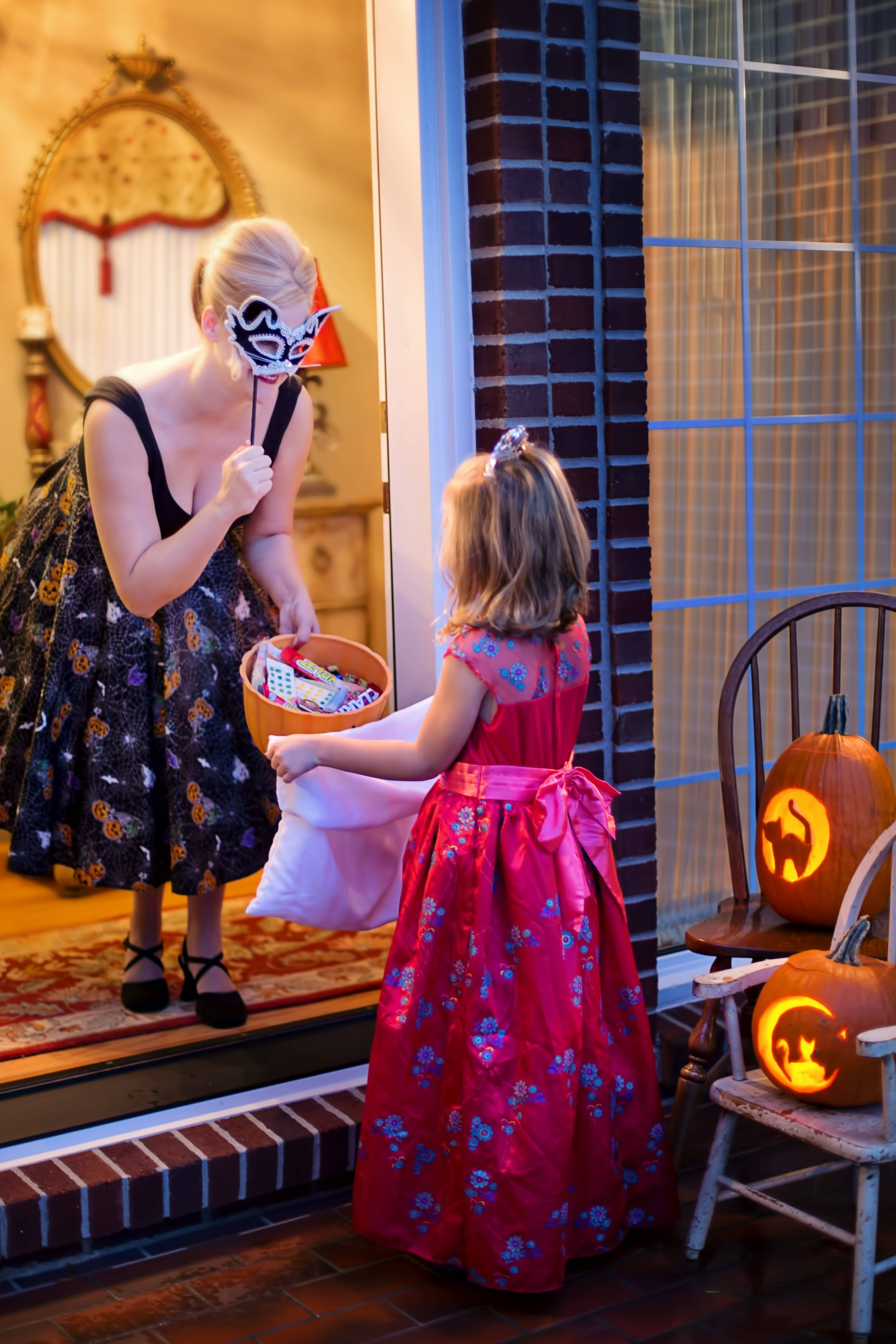 Drăguț Halloween Trick-Or-Treat Fundal