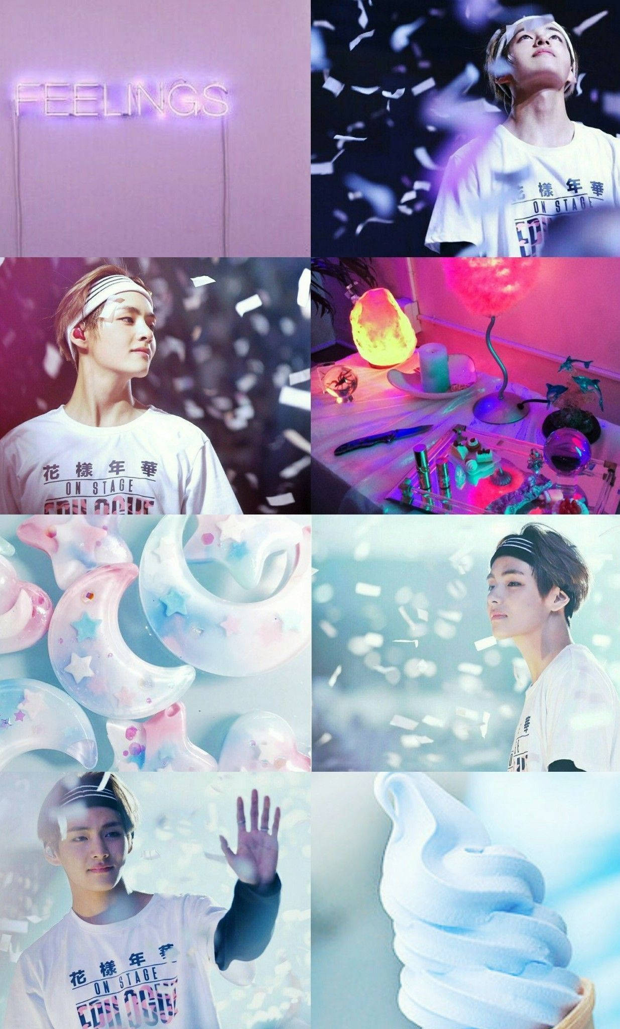 Dream Boy BTS Membru V Estetic Fundal