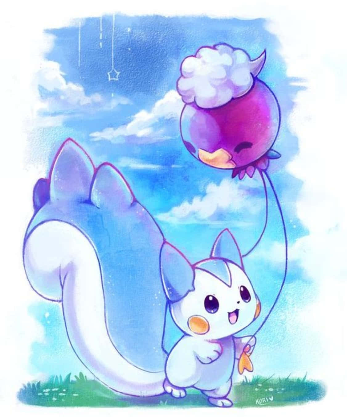 Drifblim și Pachirisu Fundal
