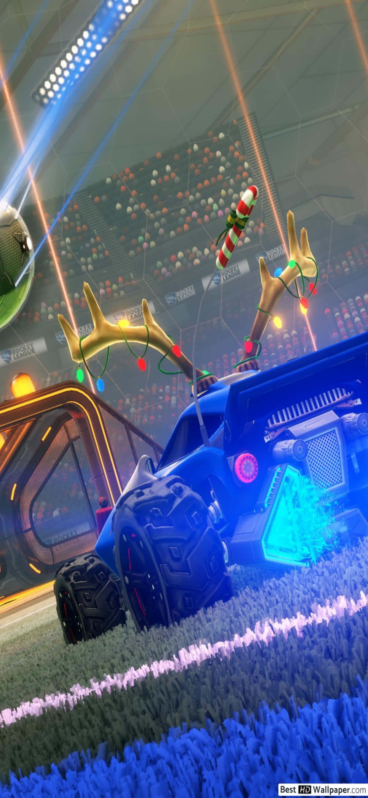 Du-ți jocul la nivelul următor cu iPhone Xs Max și Rocket League Fundal