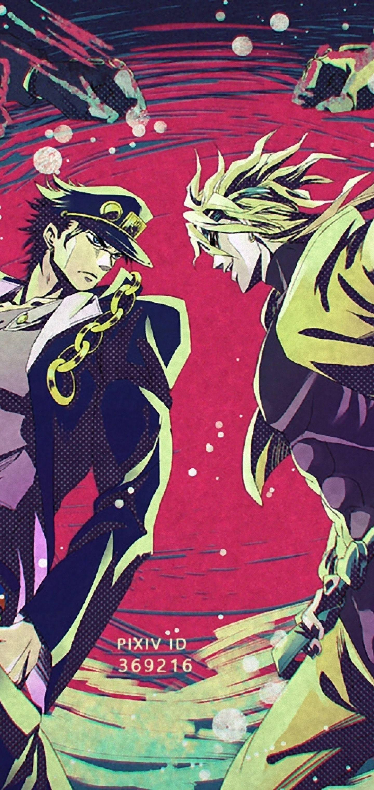 Duelul epic dintre Jotaro și Dio din Jojo's Bizarre Adventure Fundal