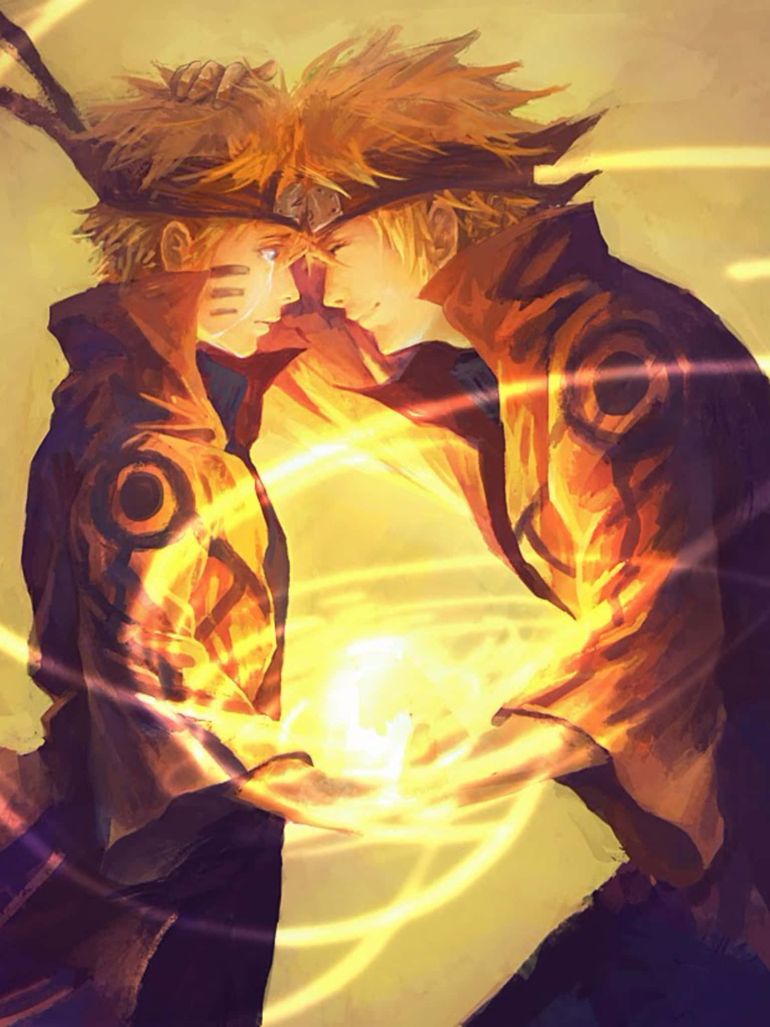 Duo dinamic epic Naruto și Kurama Fundal