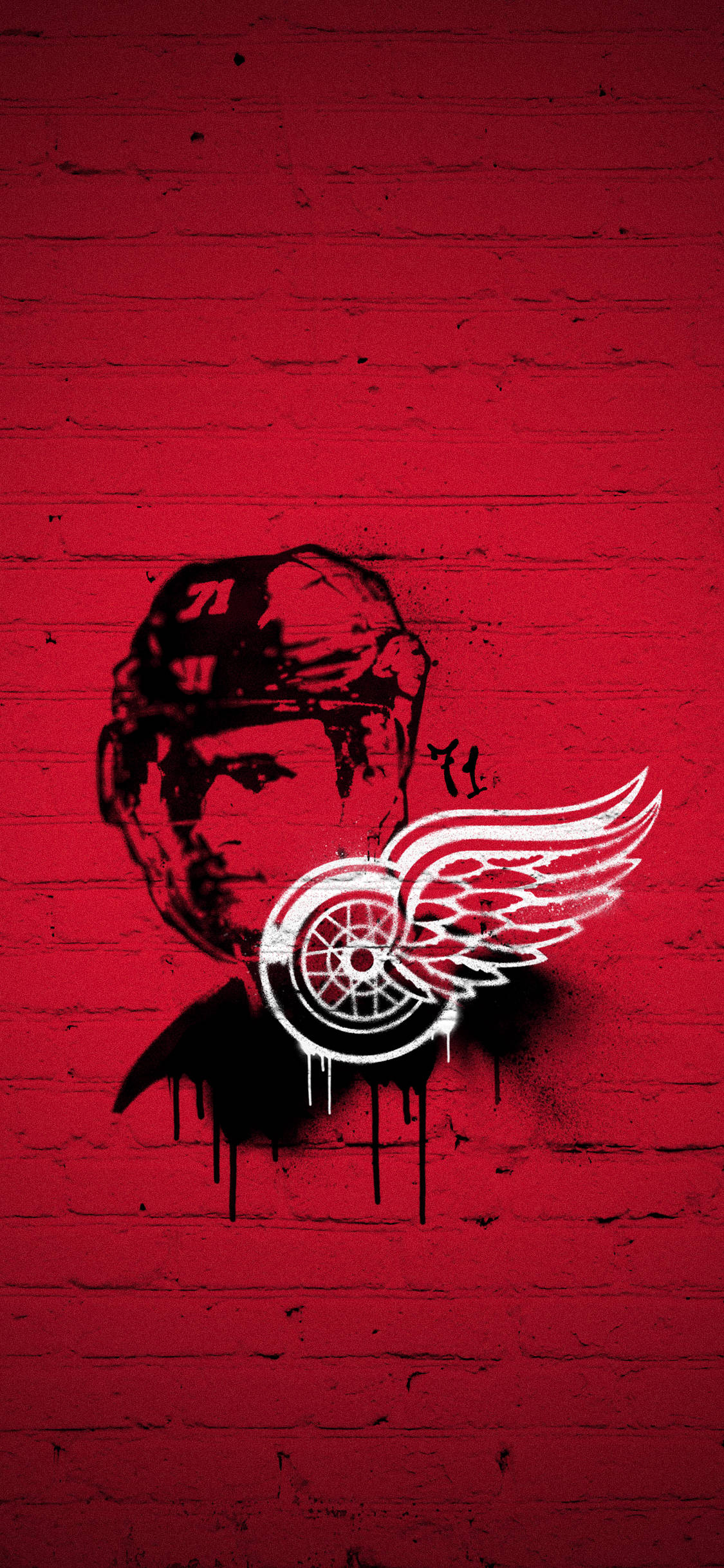 Dylan Larkin De La Detroit Red Wings Fundal