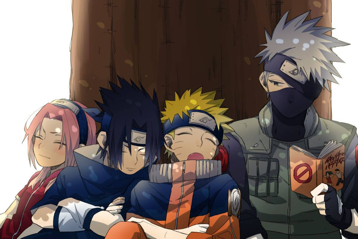 Echipa 7 Naruto Drăguță Fundal