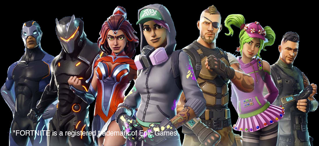 Echipa de personaje Fortnite Fundal