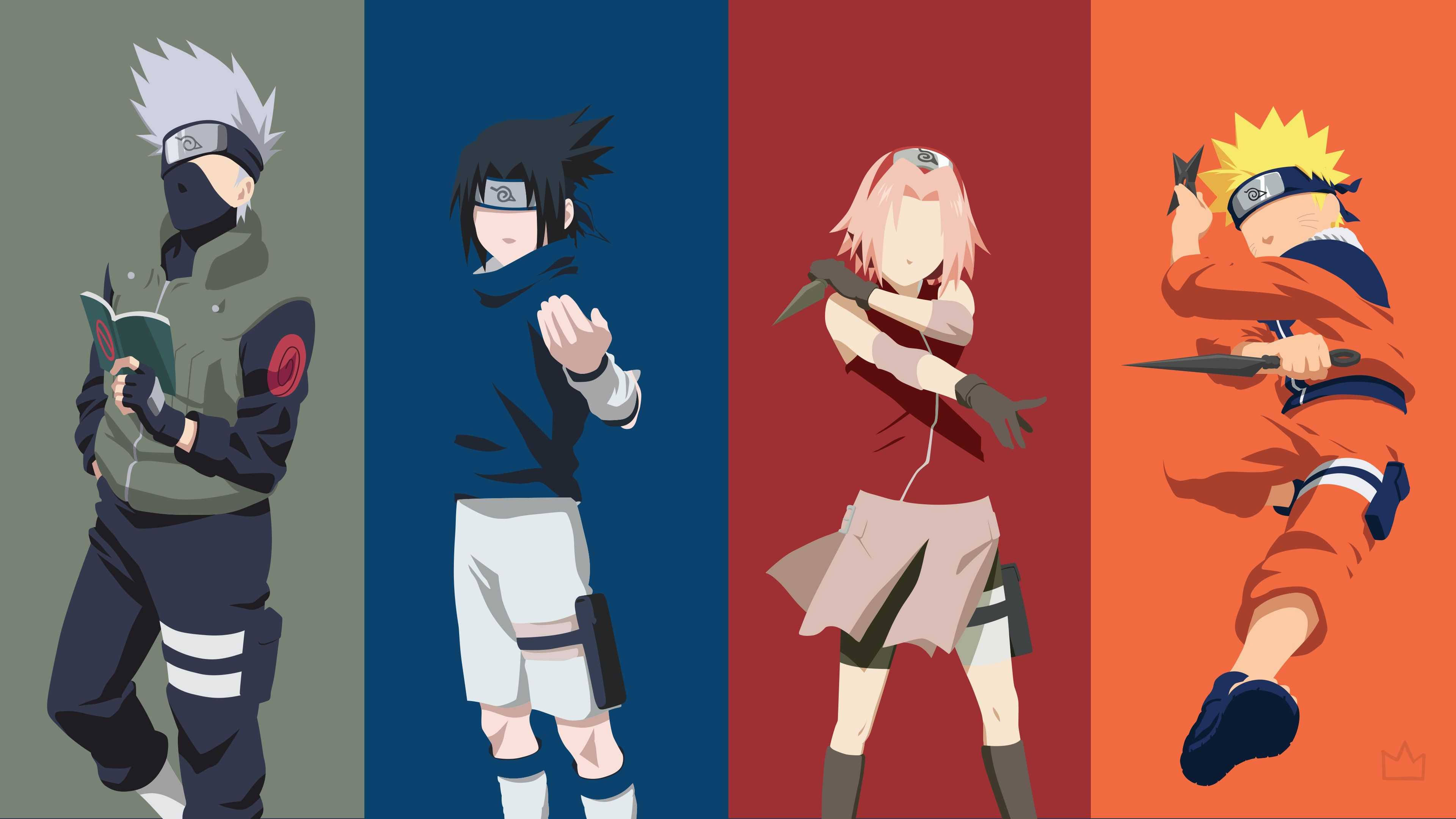 Echipa Naruto 7 Minimalist Fundal