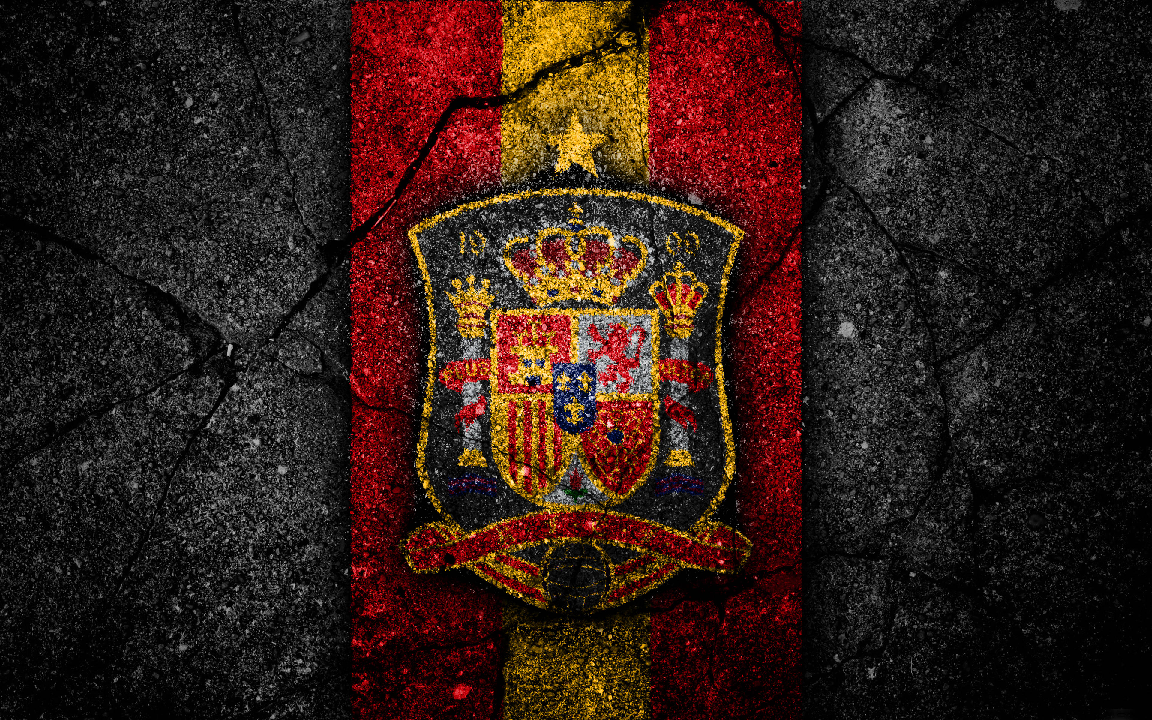 Echipa Națională de Fotbal a Spaniei Logo Creativ Fundal