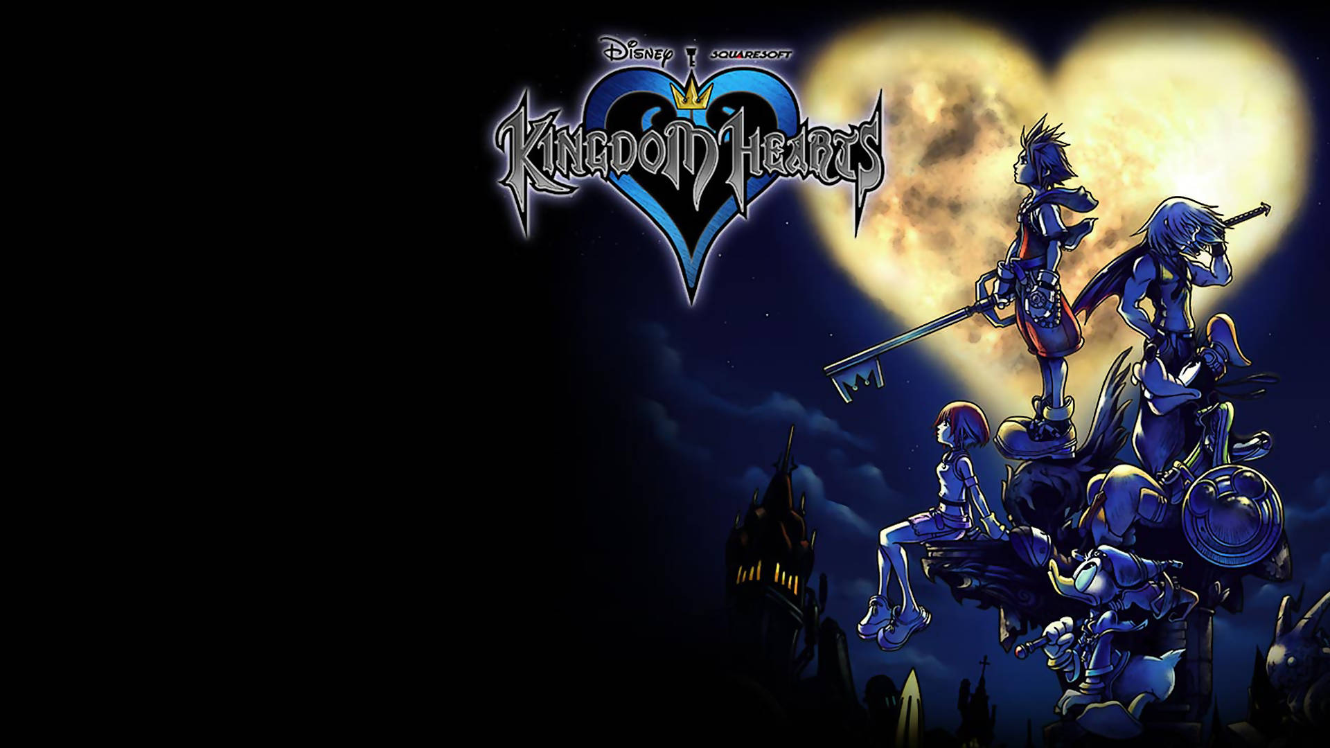 Ecran de blocare cu logo-ul Kingdom Hearts Fundal